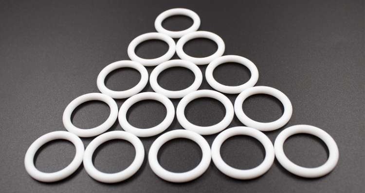 Gioăng O-ring PTFE màu trắng Teflon