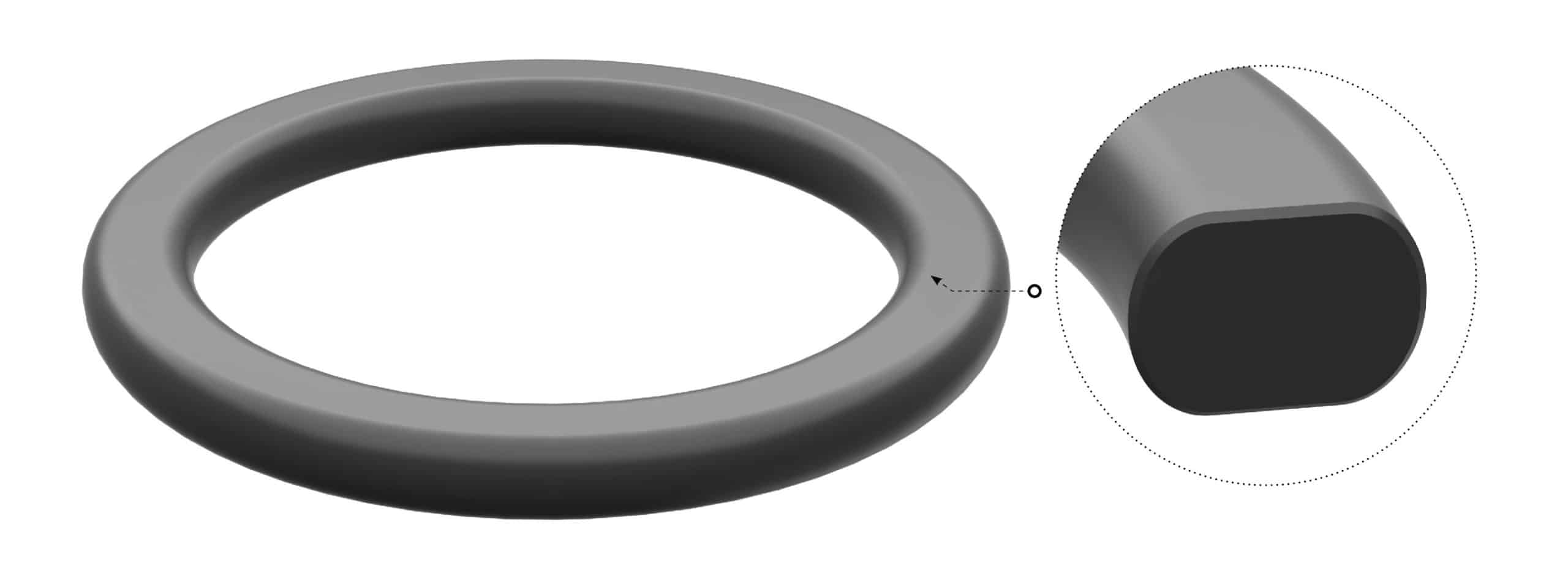O-ring bị dẹt do biến dạng dư nén compression set