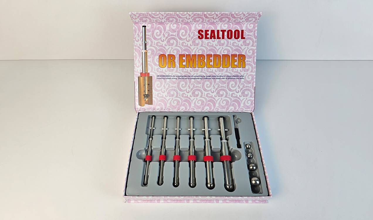 O-Ring installation tools sleeve with scale positioning block