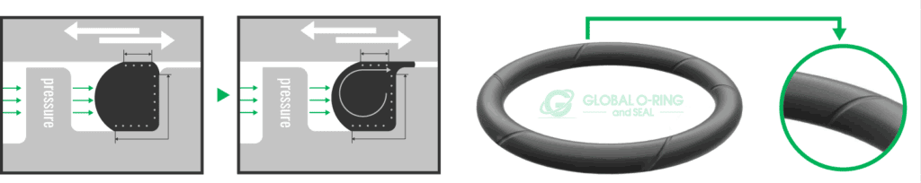 O-ring bị xoắn và rách dạng spiral failure