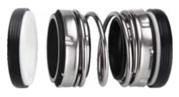 Phớt cơ khí ST4701 mechanical seal, mặt cắt lắp, seat T1B T13B và bảng kích thước 16 đến 55 mm