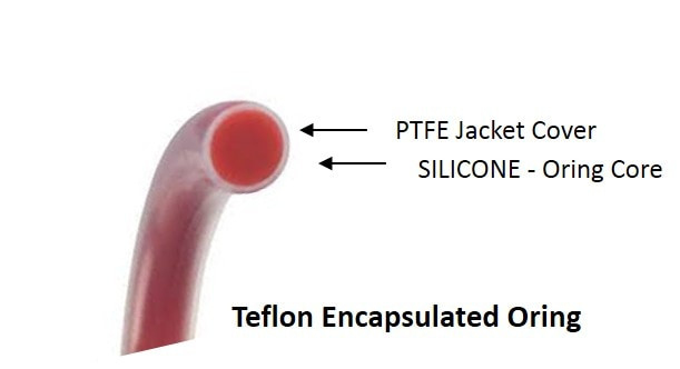 PFA encapsulated O-ring lõi FKM Viton