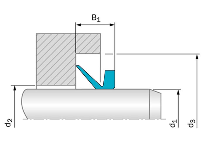 Lắp đặt V-ring VE trên trục lớn