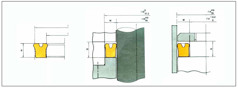 Piston & Rod Seal UNS – U Packing dùng chung piston/rod Sealtech Vietnam