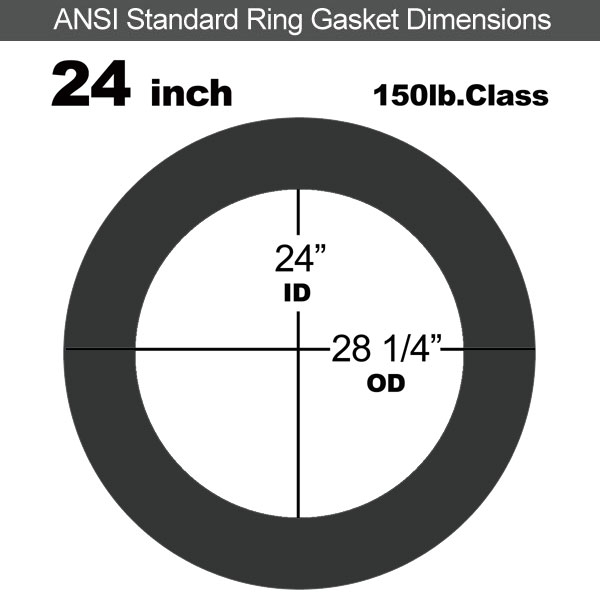 Industrial Gasket NBR:24" ASME B16.21#150RF