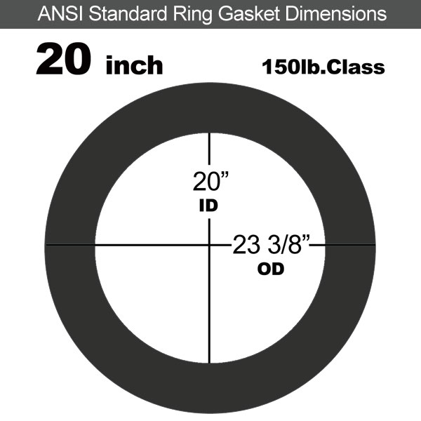 Industrial Gasket NBR:20" ASME B16.21#150RF