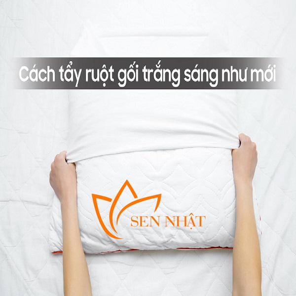 Cách vệ sinh ruột gối bị ố vàng trắng như mới