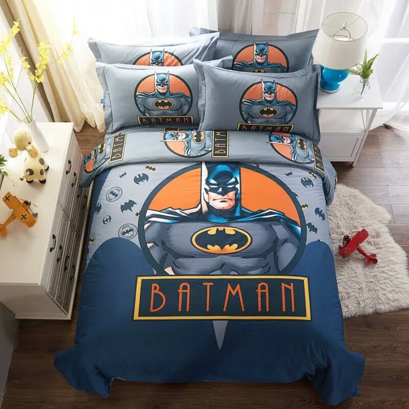 Chăn ga gối đệm dễ thương hình Batman