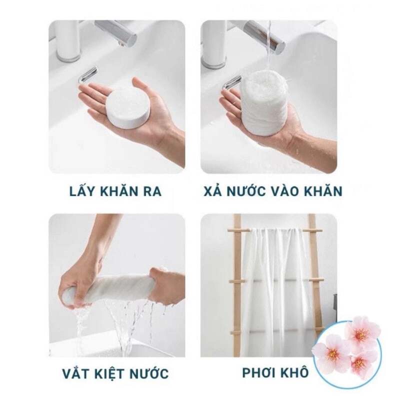 Khăn tắm nén từ vải không dệt