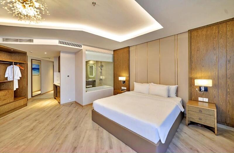 Mỗi phòng nghỉ được thiết kế rất sang trọng và hiện đại