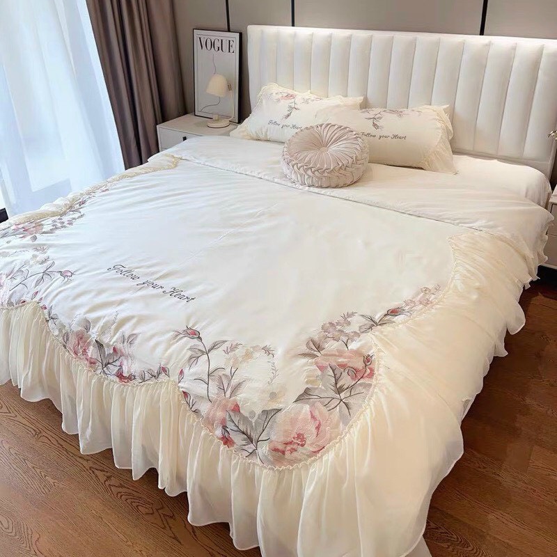 Chăn ga phong cách Pháp - Lụa 100s cao cấp