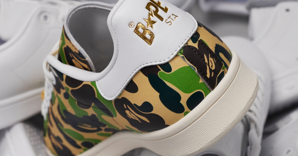 Stan Smith BAPE® adidas - Sự kết hợp độc đáo giữa BAPE® và adidas trong phiên bản giày Stan Smith kỷ niệm 30 năm