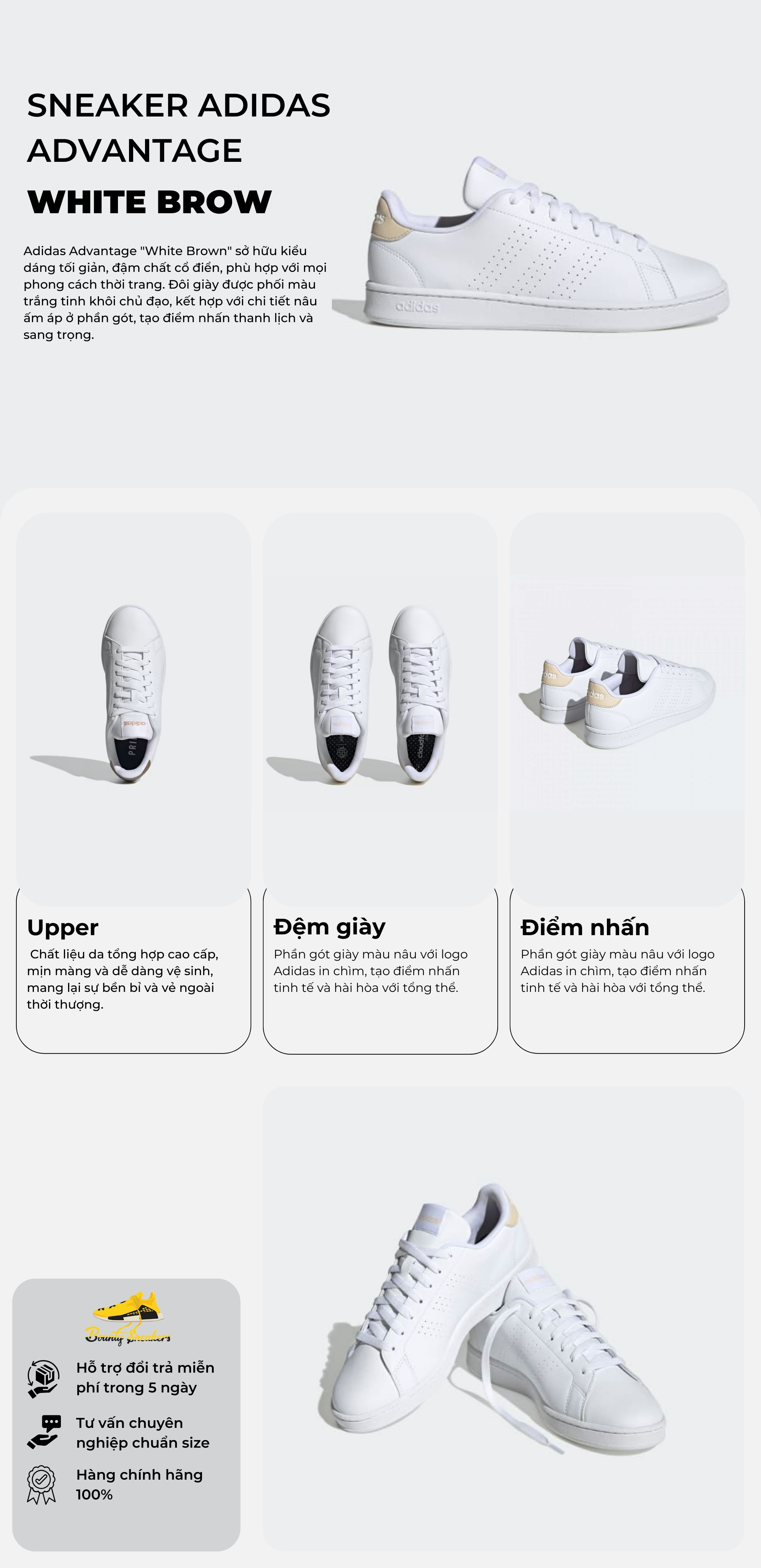 Giày Sneaker Nam Adidas Advantage