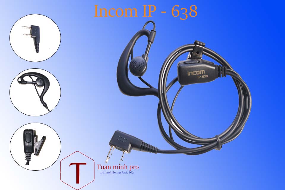 Incom 78 Tai Nghe Bộ Đàm Incom IP - 638, Tai nghe Bộ Đàm incom Chất Lượng Tốt