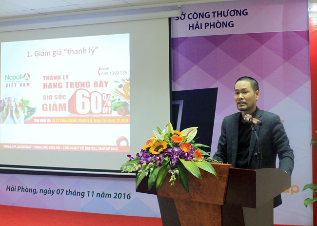 Ông Trần Minh – Đại diện Vinalink bật mí 50 tuyệt chiêu khuyến mãi cho doanh nghiệp Hải Phòng bán hàng trực tuyến trong dịp cuối năm