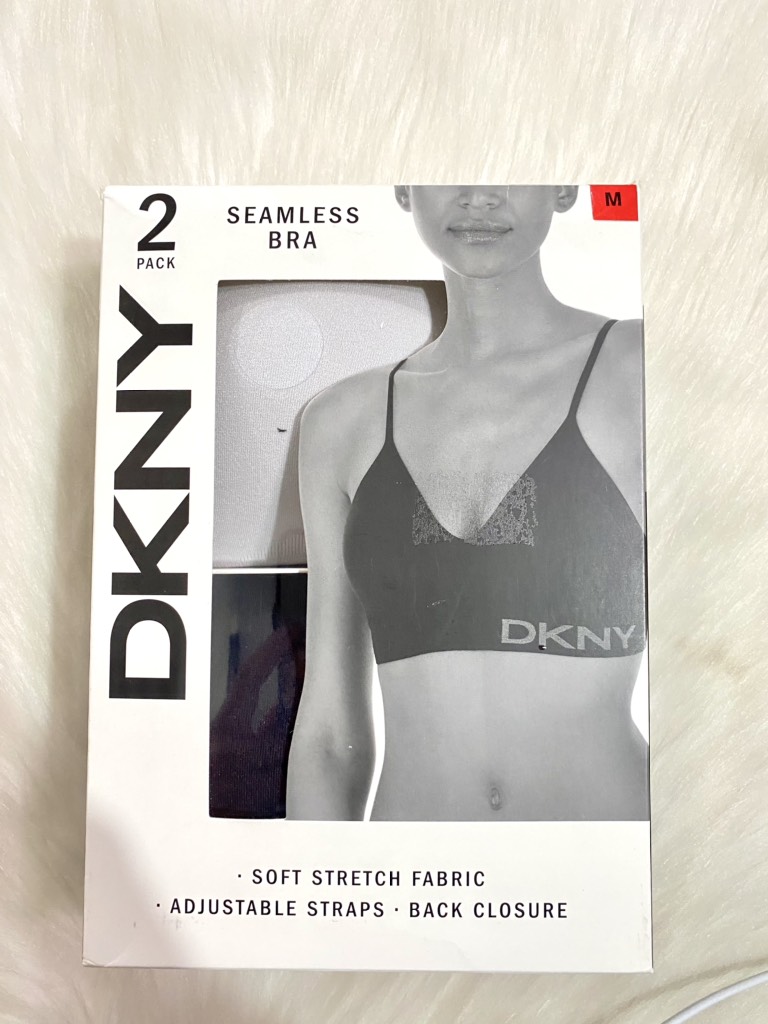 DKNY - Seamless Bra (SET 2 Áo Lót Size M, Đen Xám) DKNY - Seamless Bra (SET 2 Áo Lót Size M, Đen Xám)
