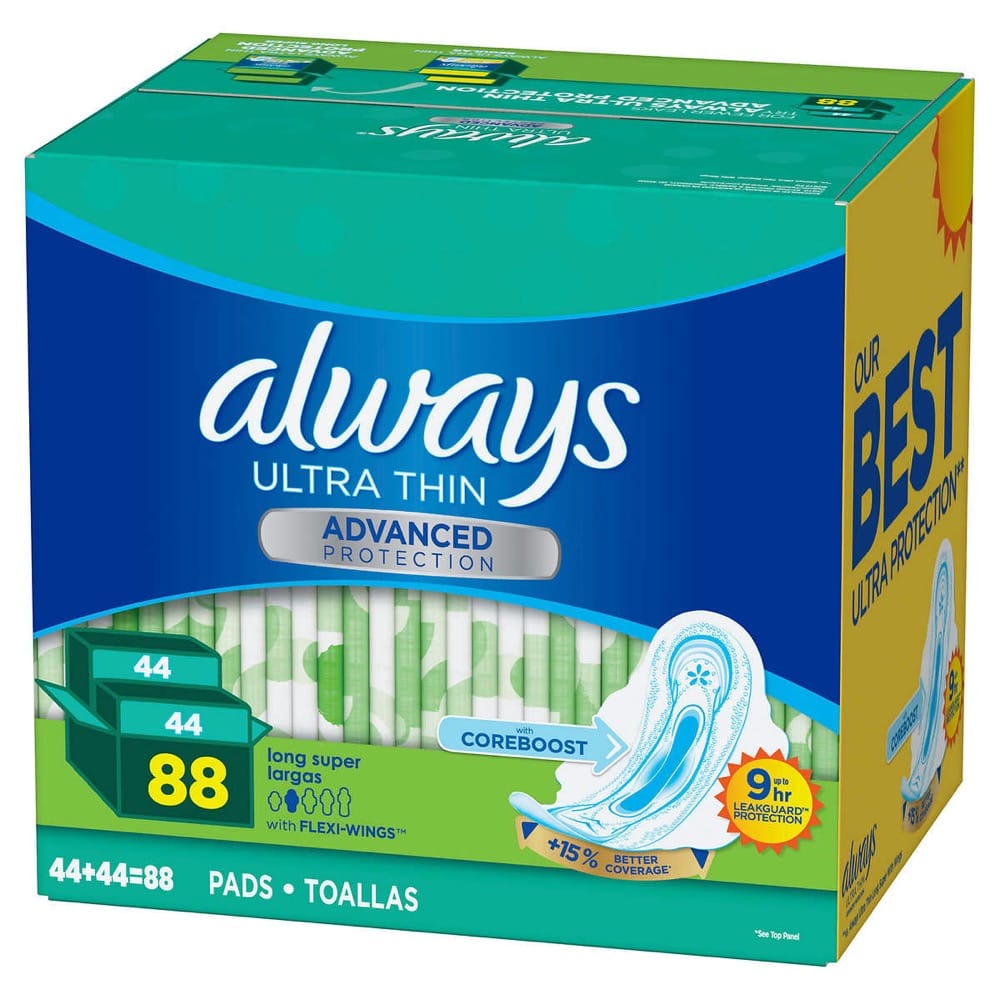ALWAYS - ULTRA THIN (BĂNG VỆ SINH SIÊU MỎNG CÁNH 88 MIẾNG)