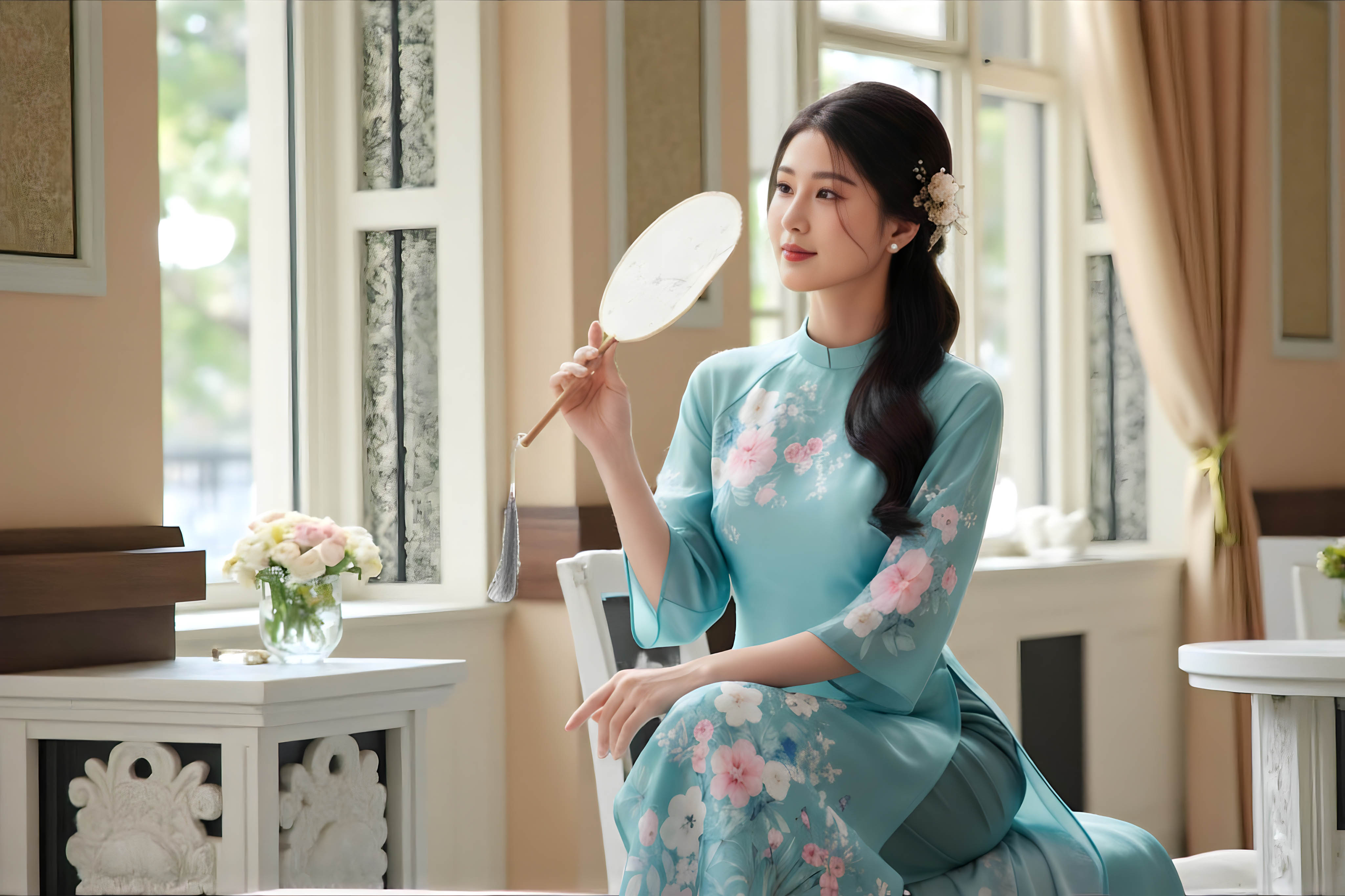 Set áo dài Văn Nhã