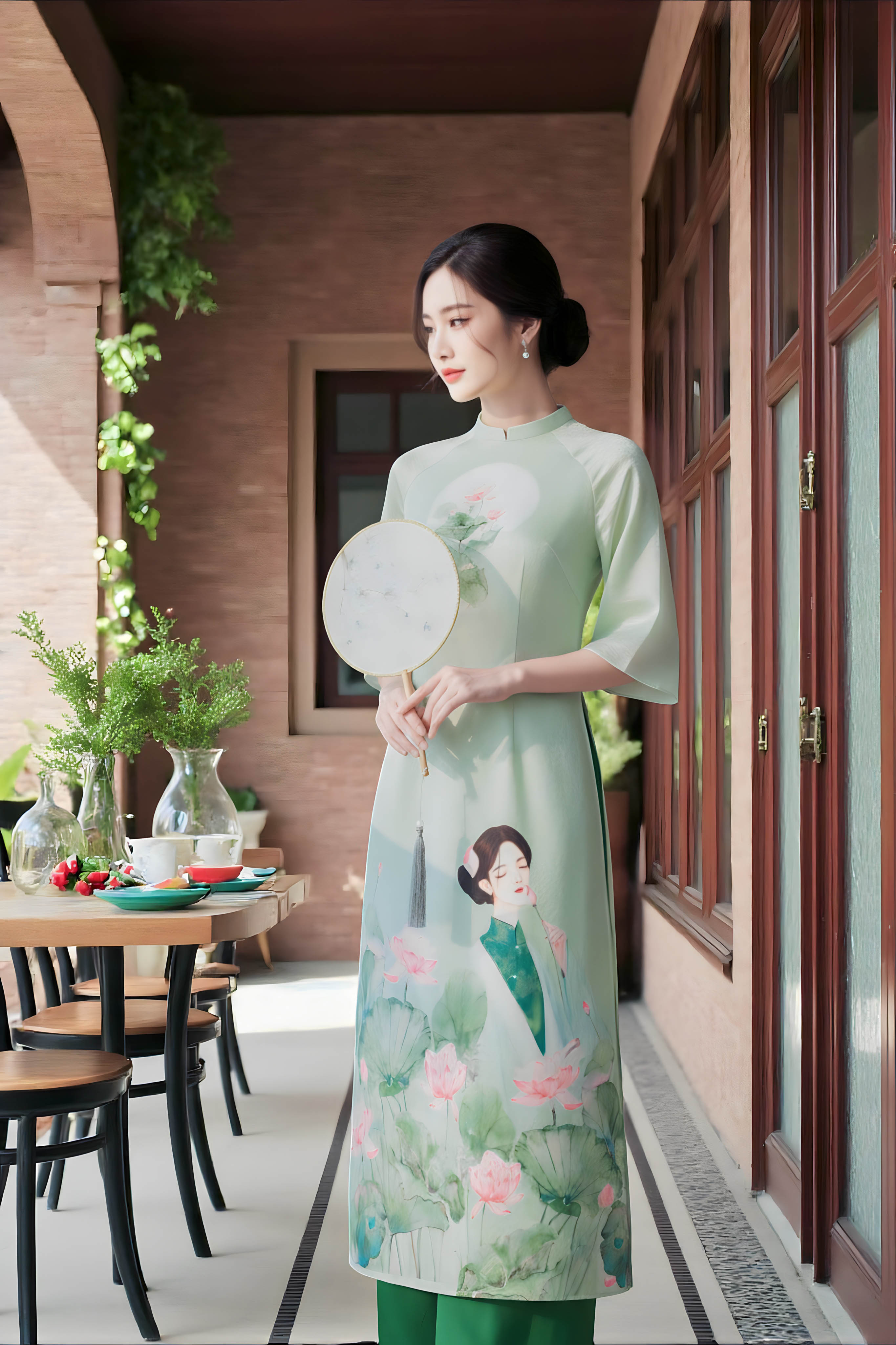 Set áo dài Mộc Đan