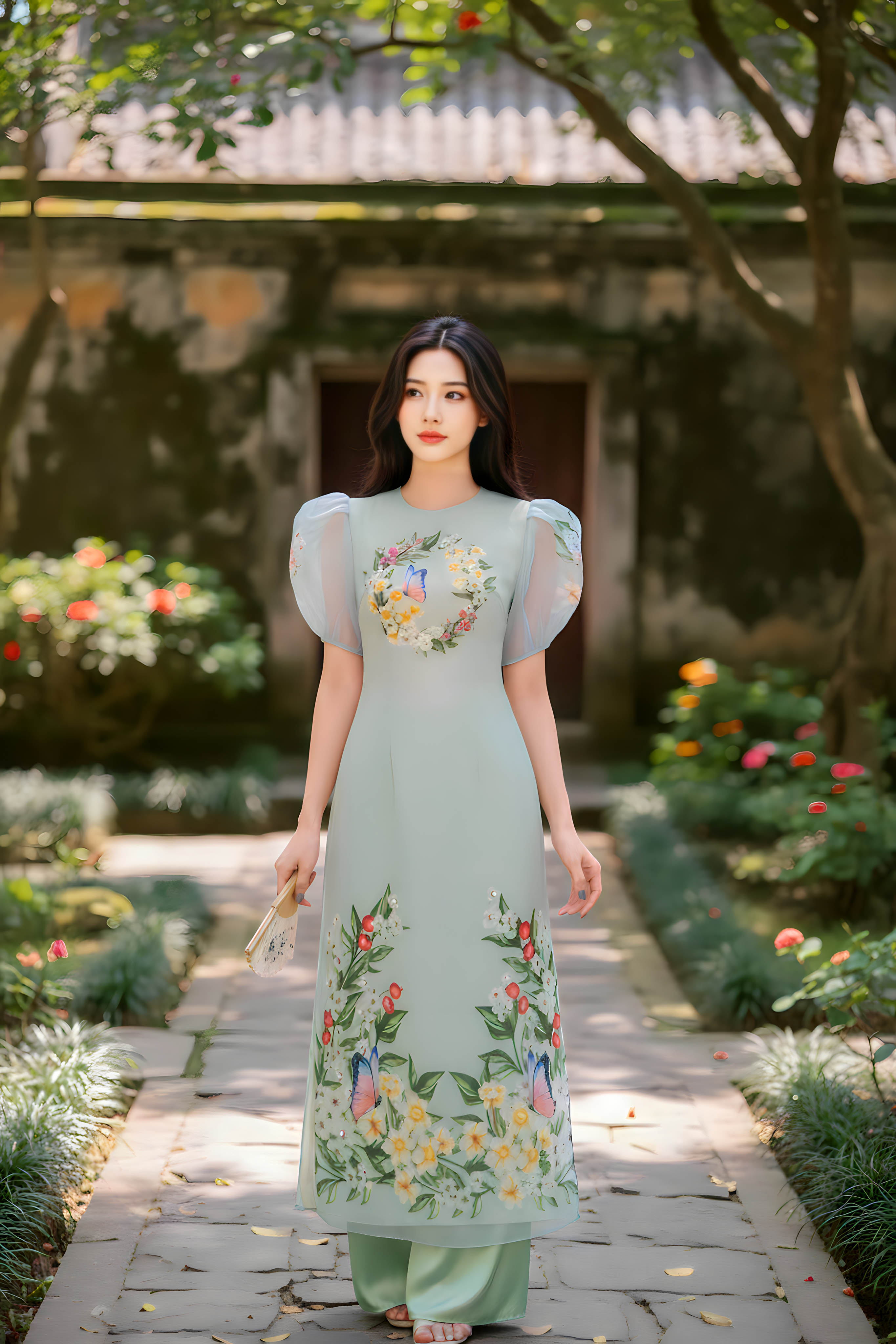 Set áo dài Hồ Điệp