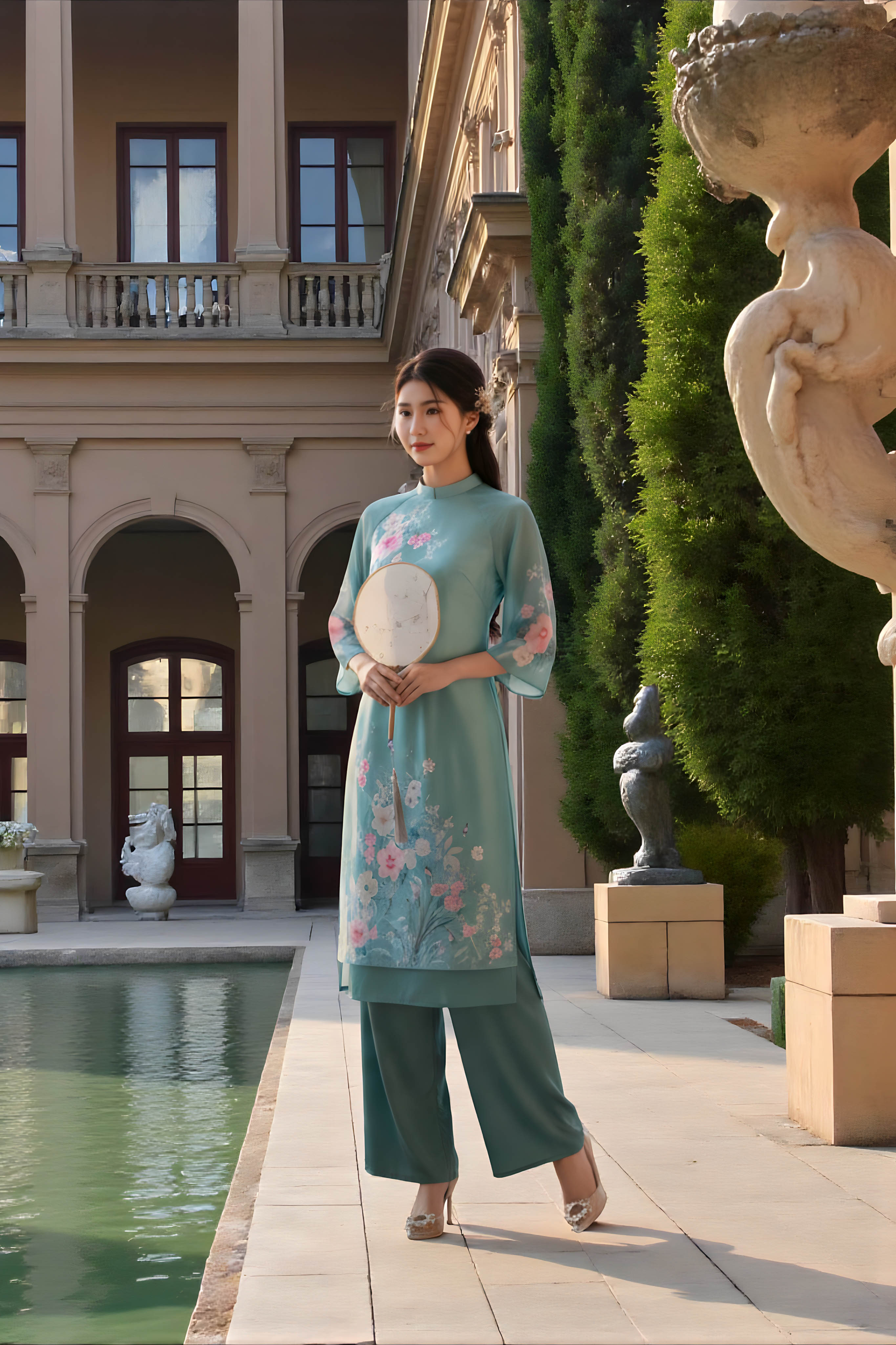 Set áo dài Văn Nhã