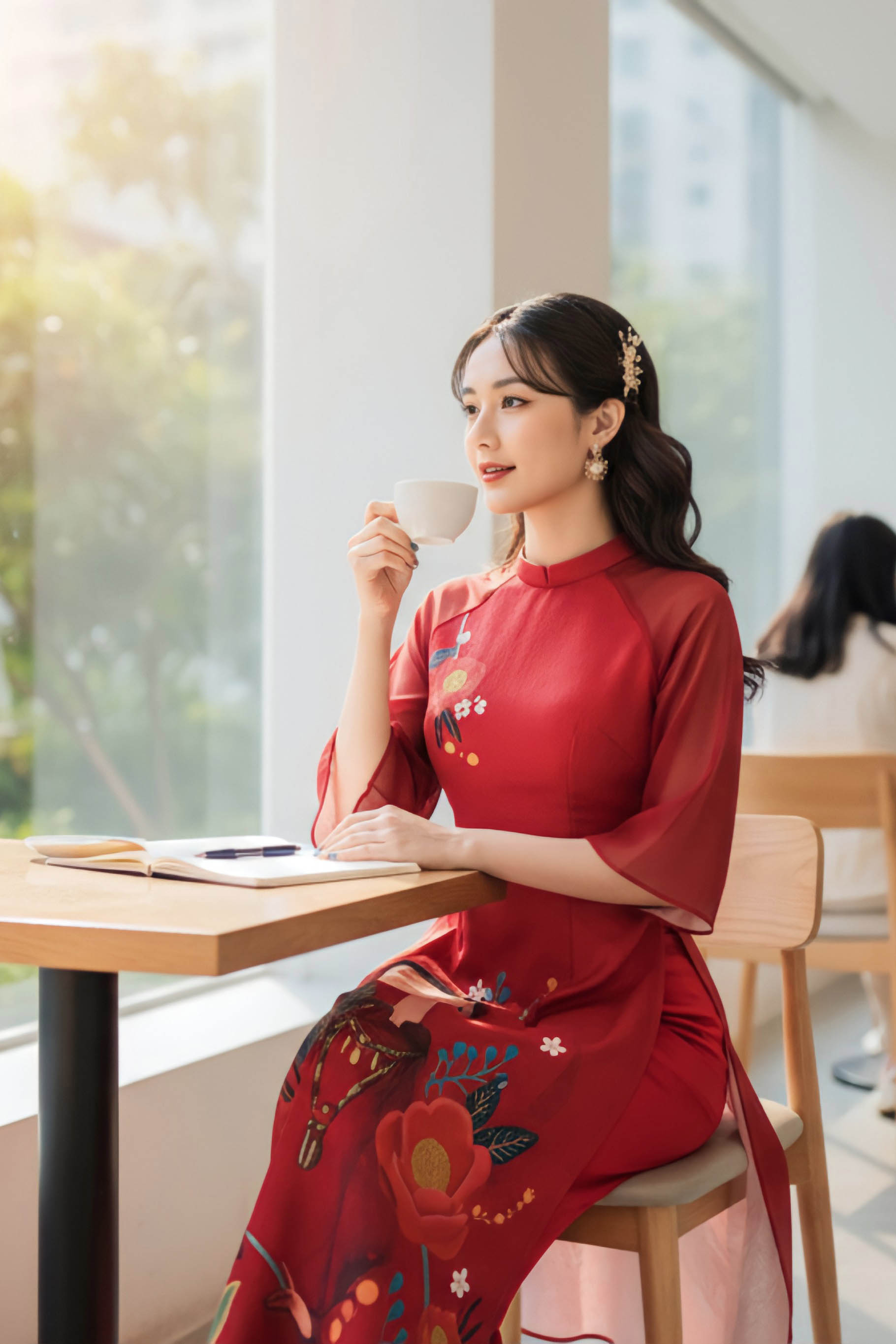 Sét áo dài Trà Hương