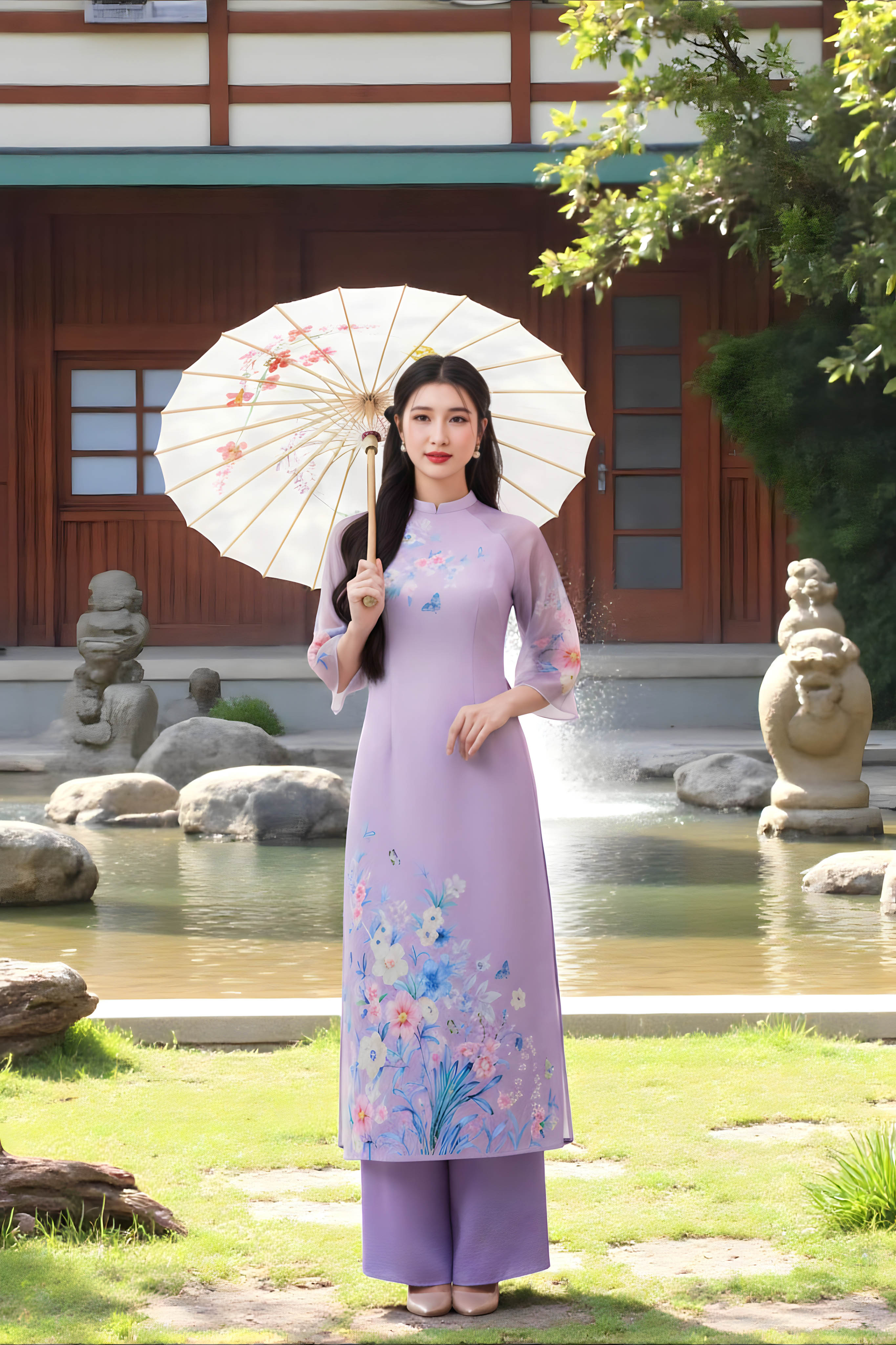 Set áo dài Bích Nhã