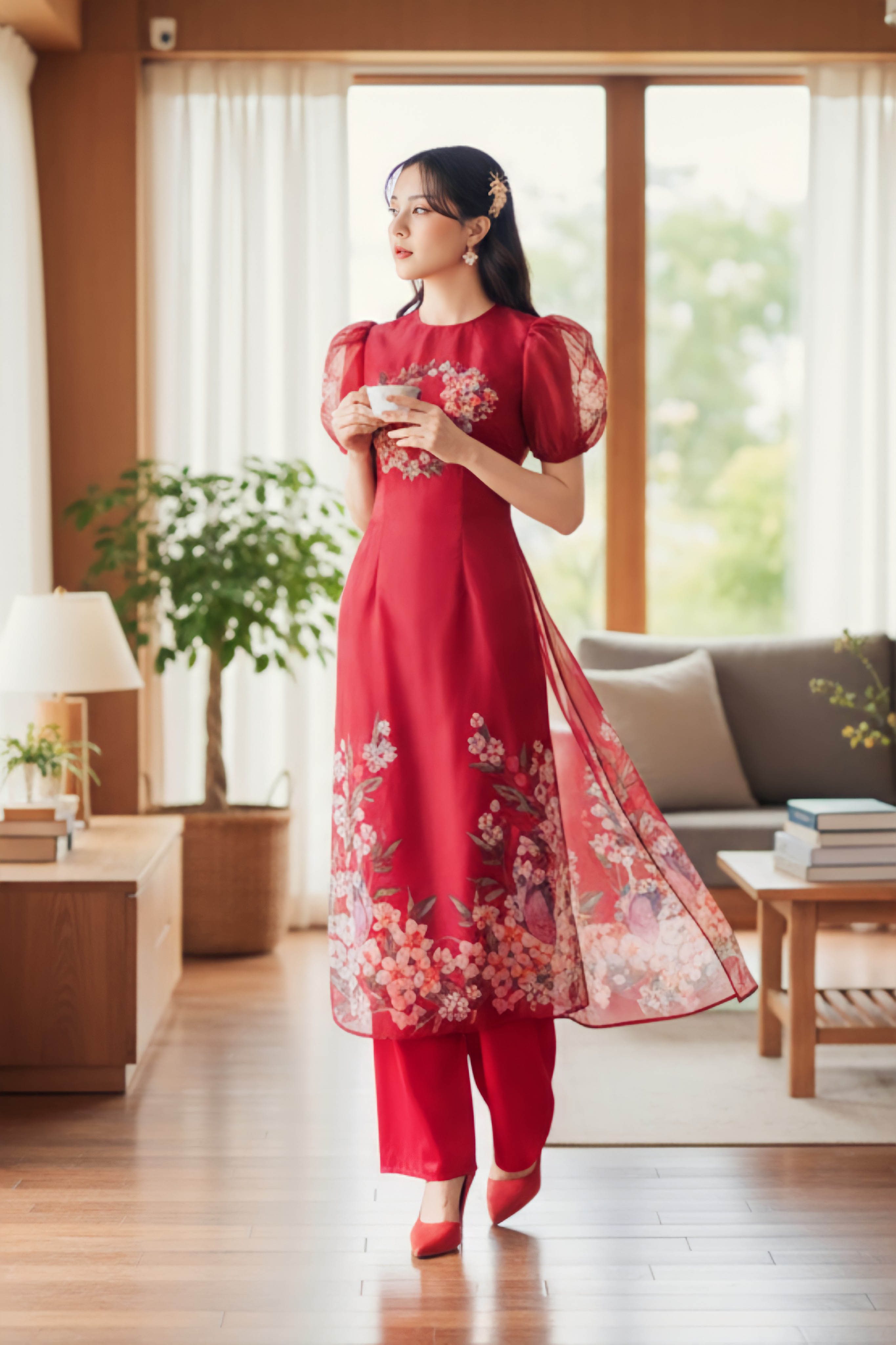 Set áo dài Hồ Điệp