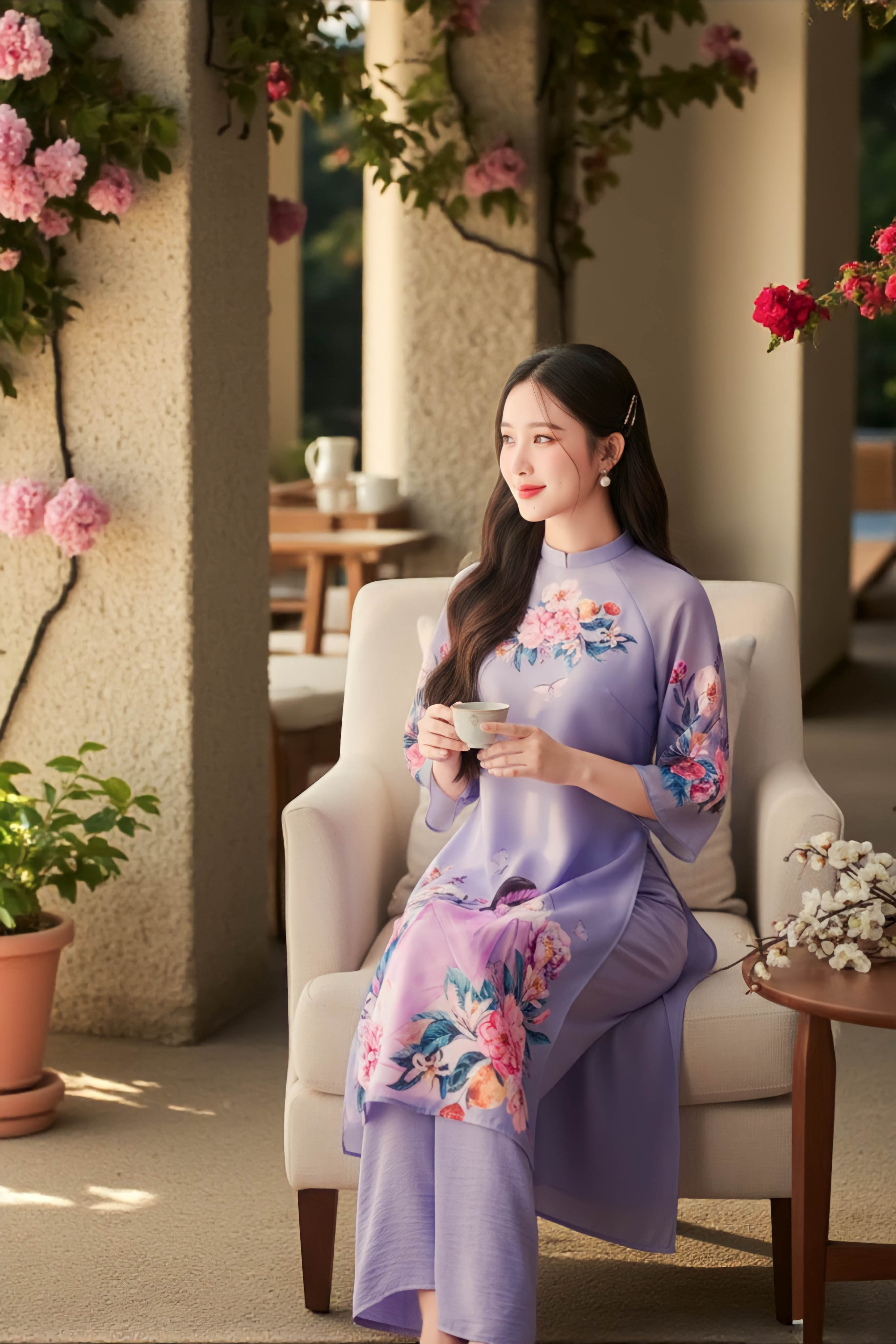 Áo dài Dạ Liên