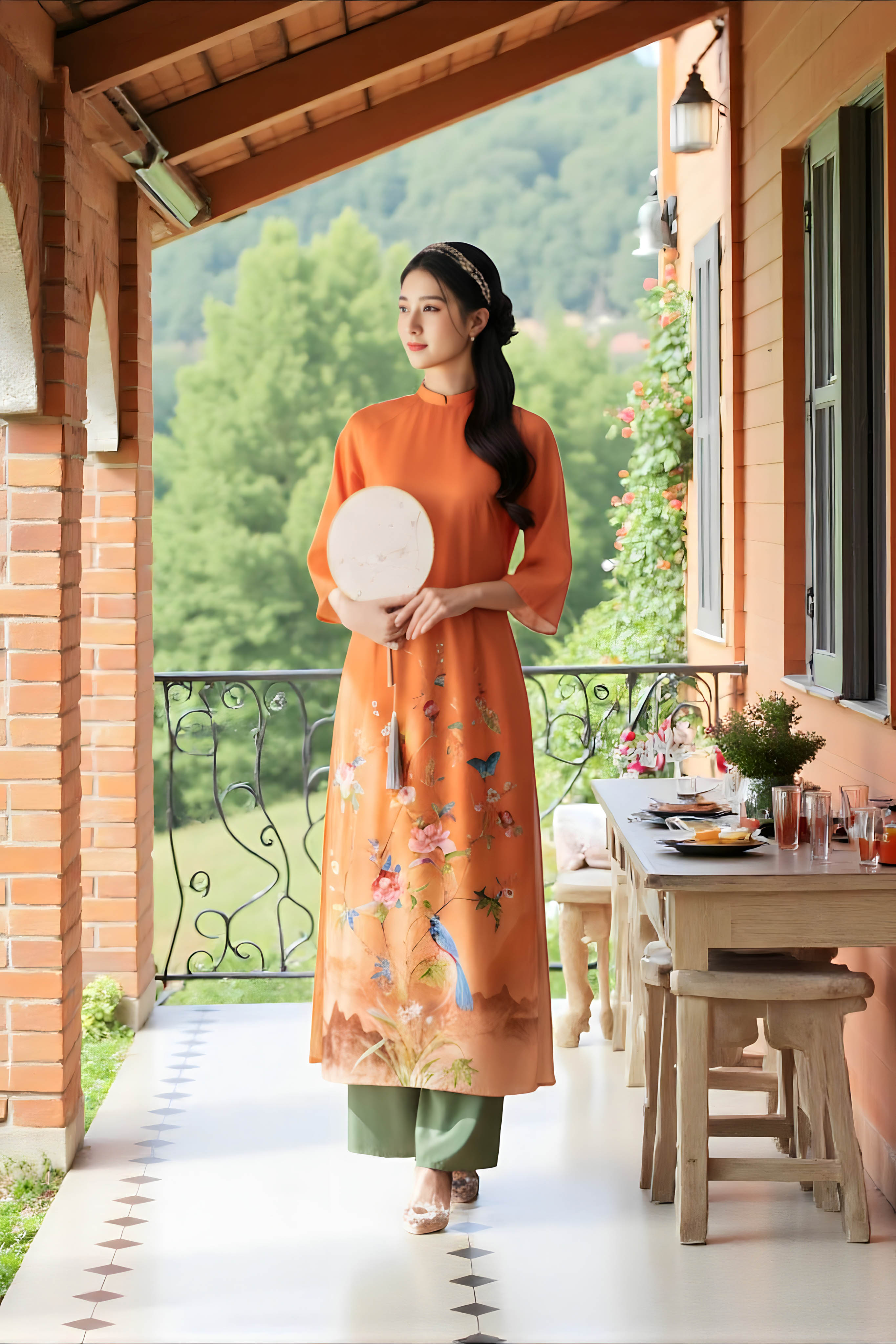 Set áo dài Nhã Liên