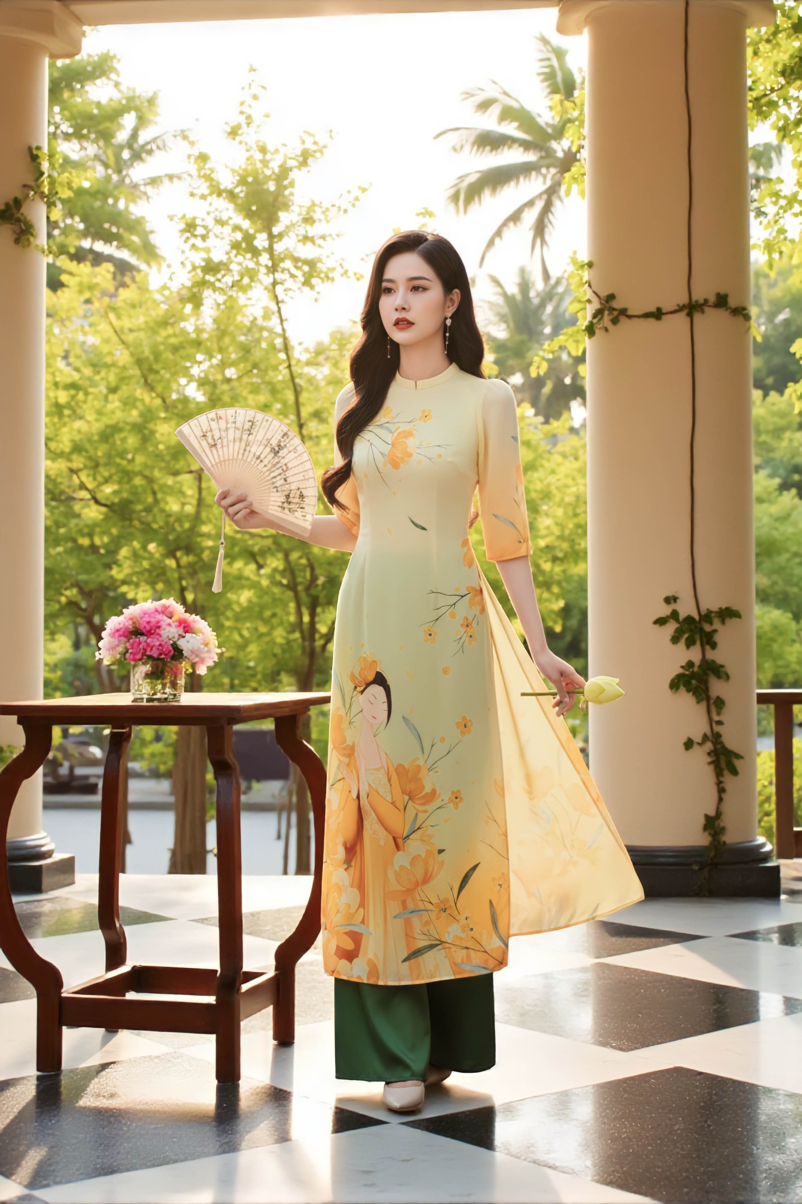 Set áo dài Hy Yên