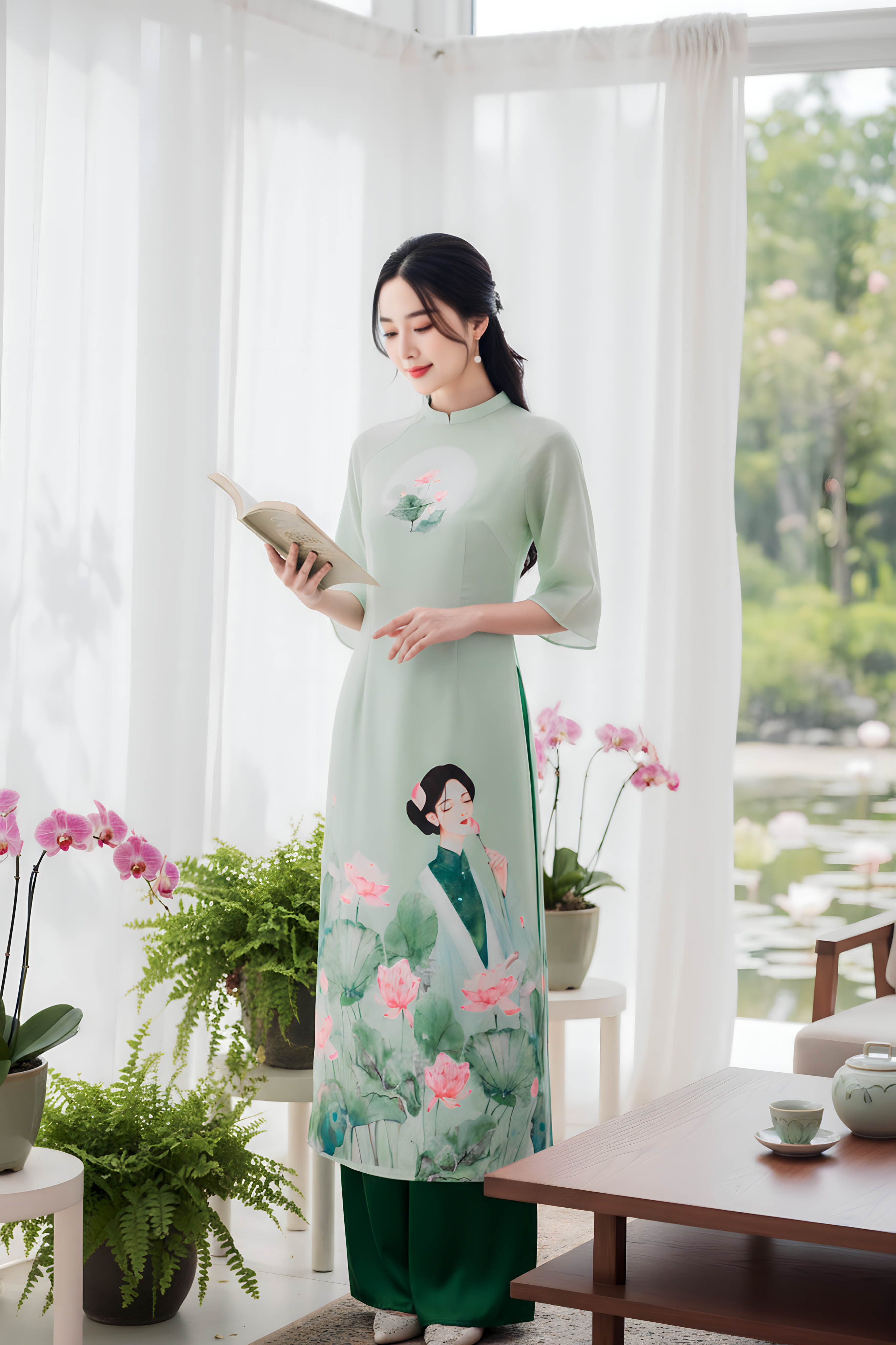 Set áo dài Mộc Đan