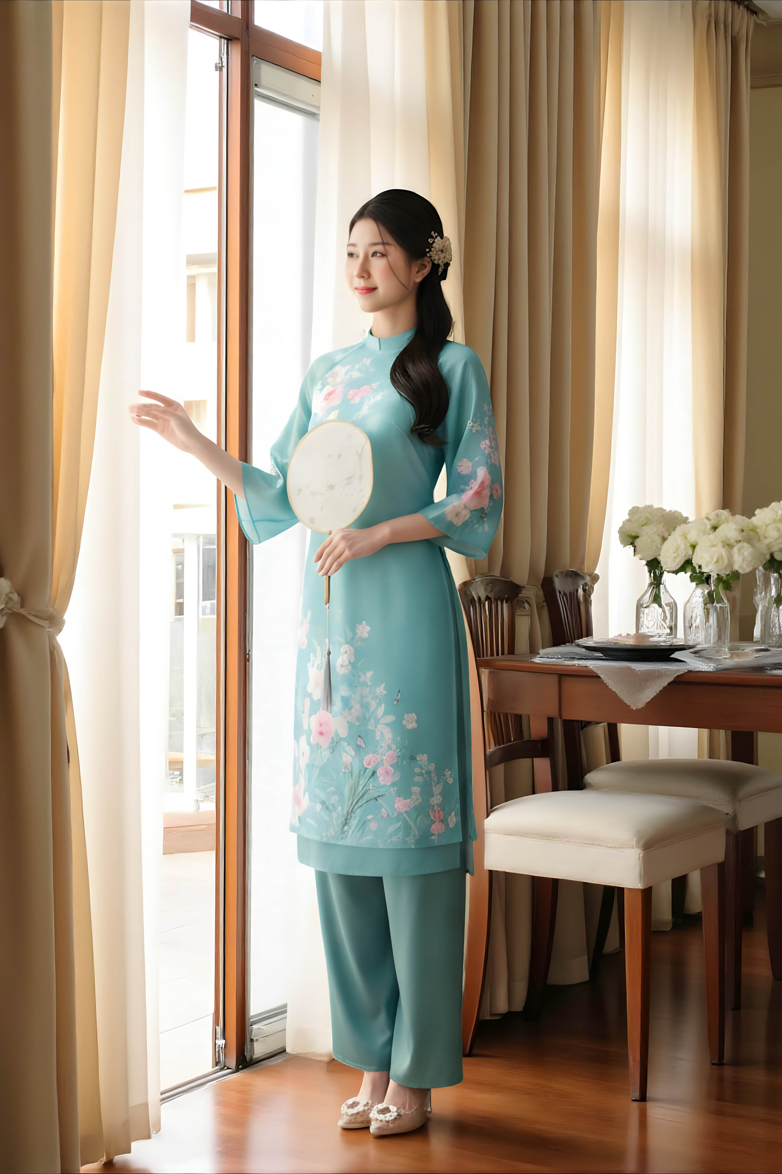 Set áo dài Văn Nhã