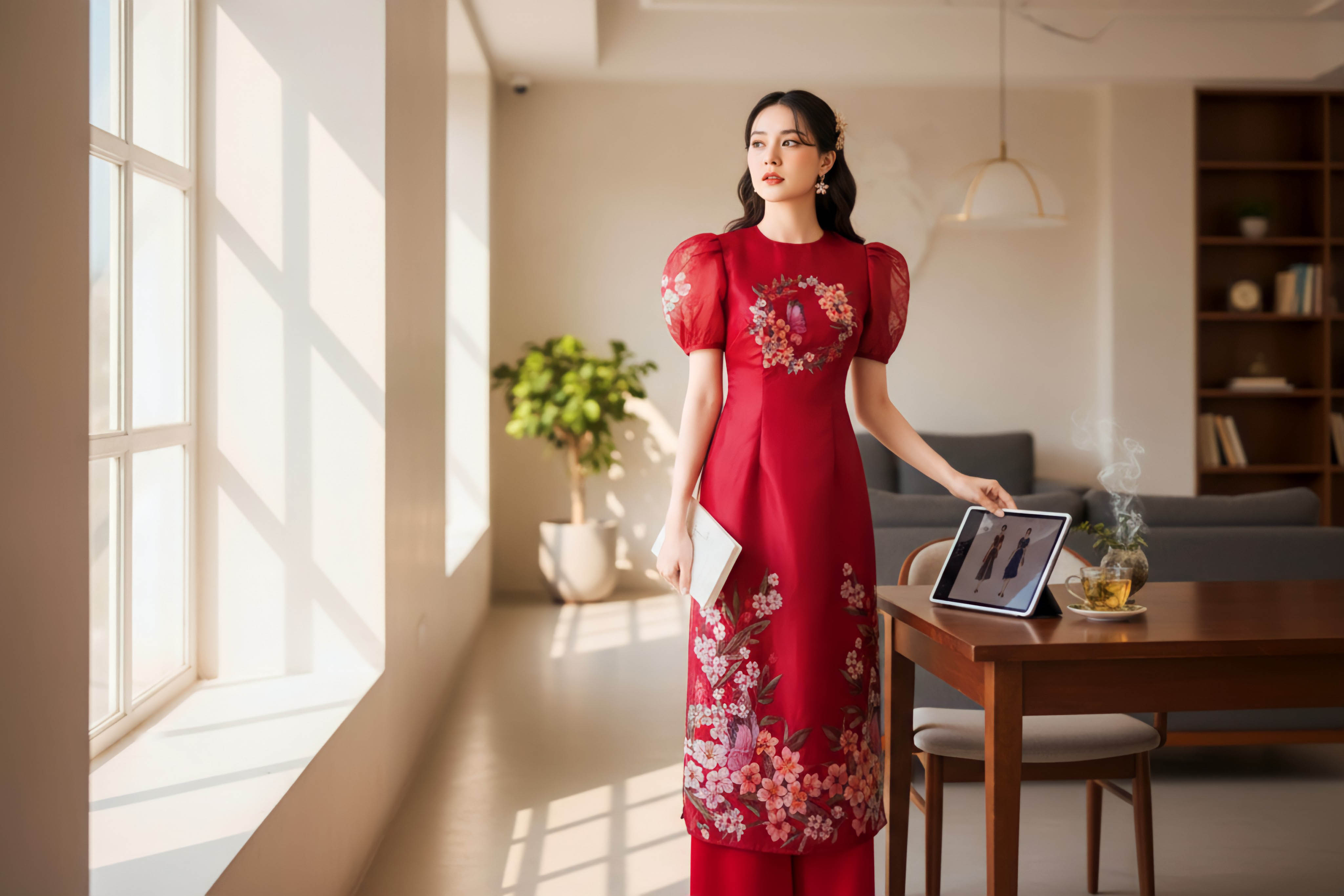 Set áo dài Hồ Điệp