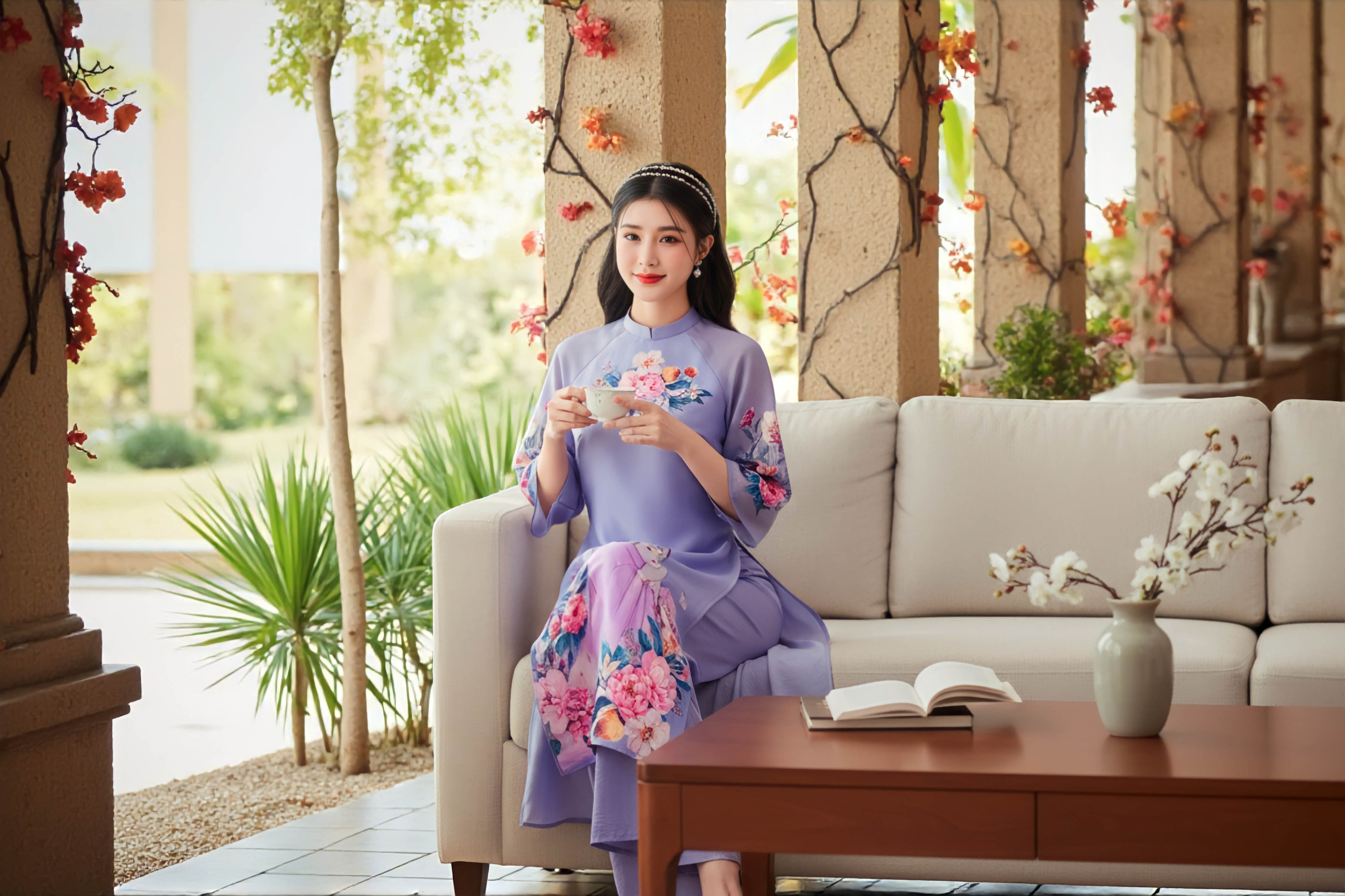 Áo dài Dạ Liên