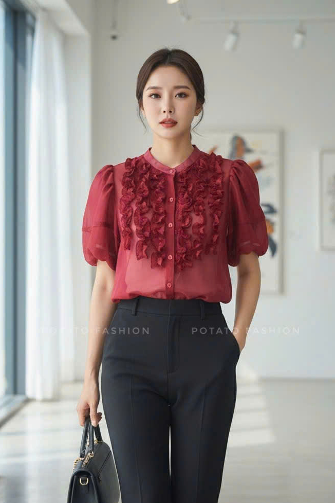 Áo sơ mi bèo ngực