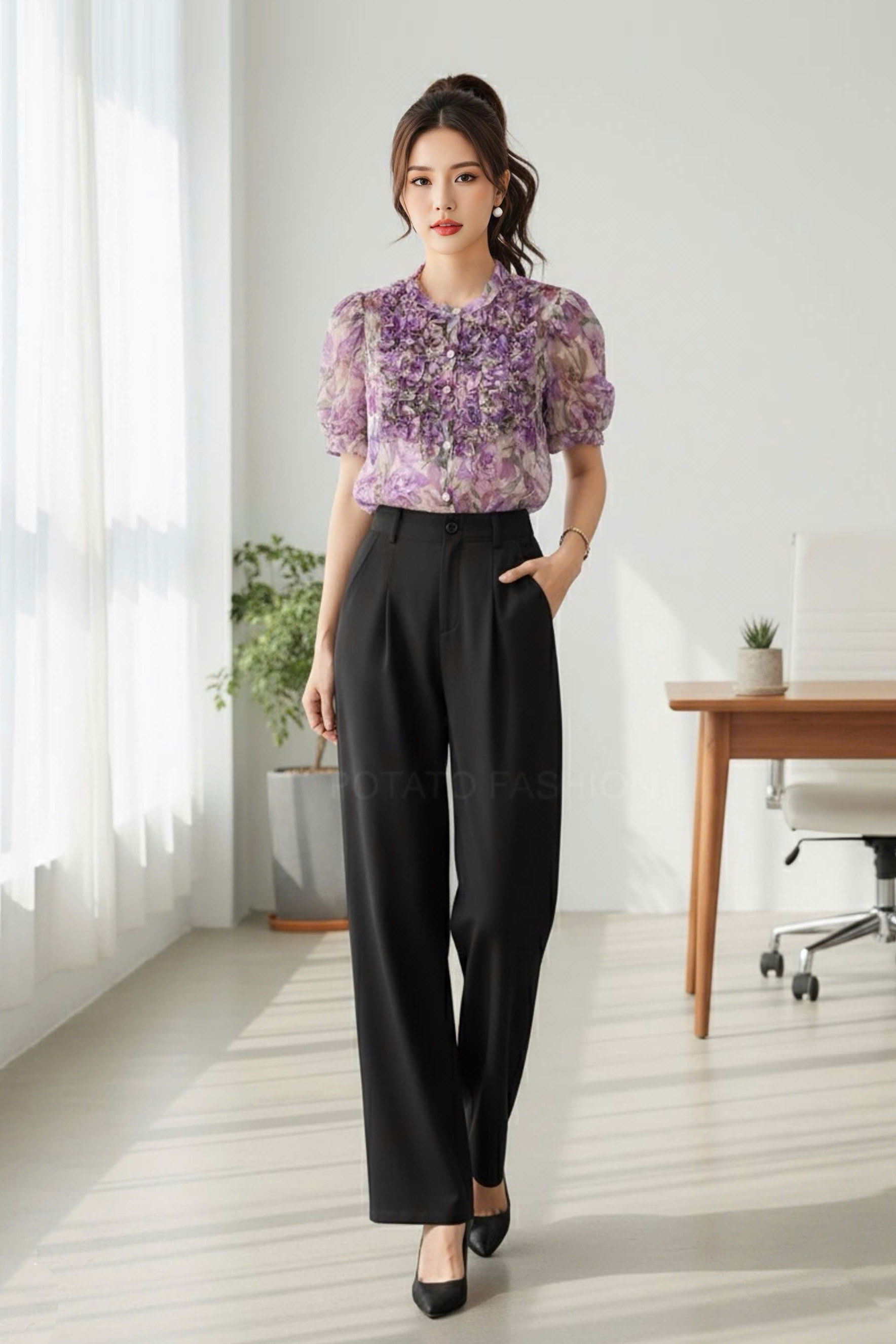 Áo sơ mi bèo ngực