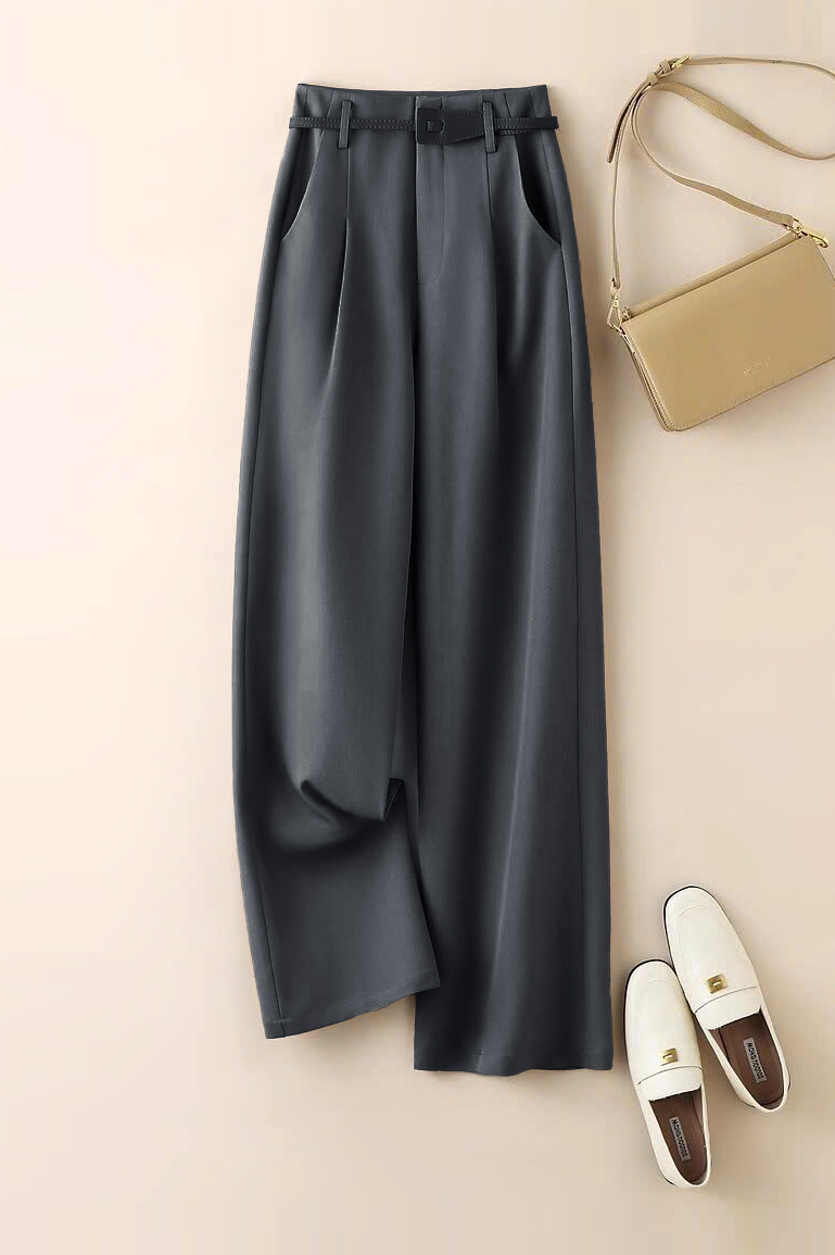 Quần suông túi chéo ly trước