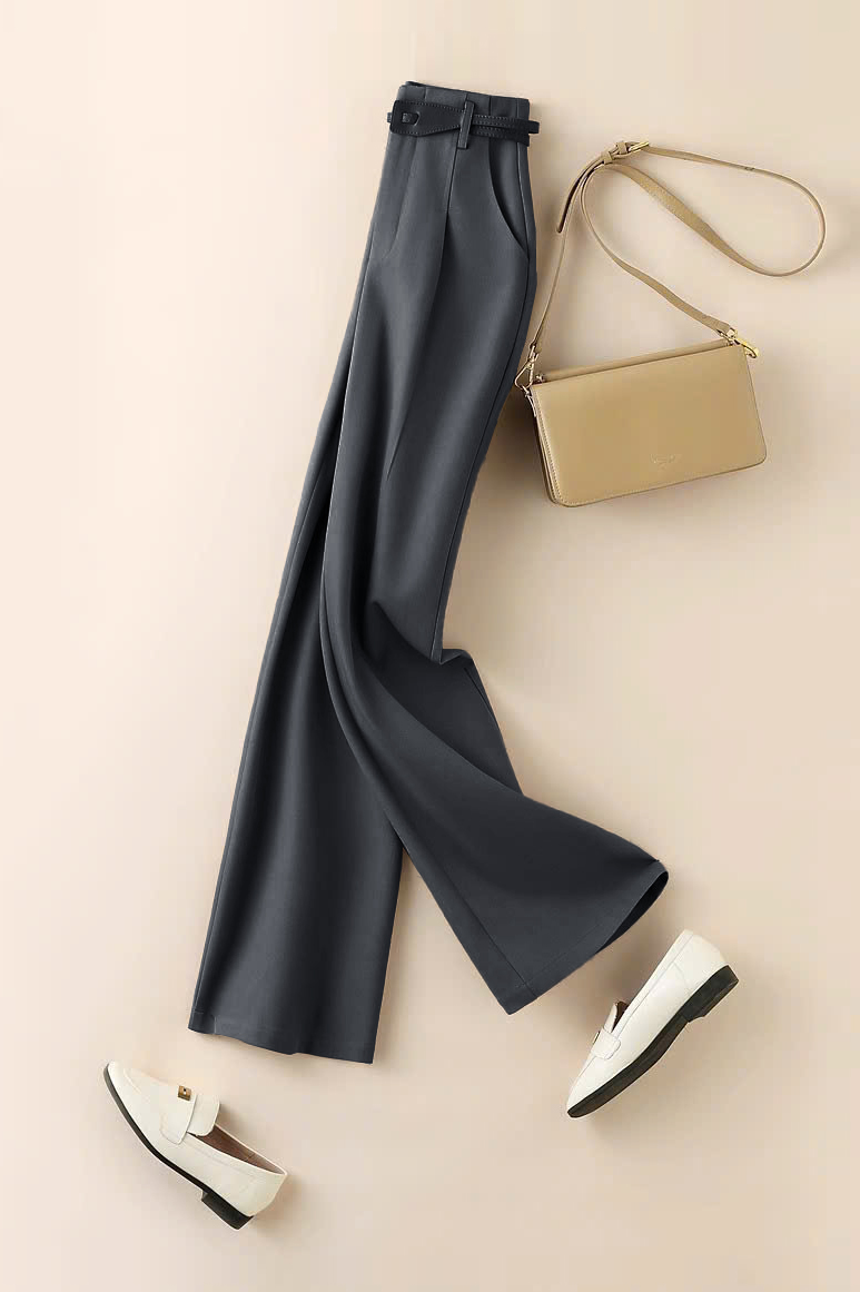 Quần suông túi chéo ly trước