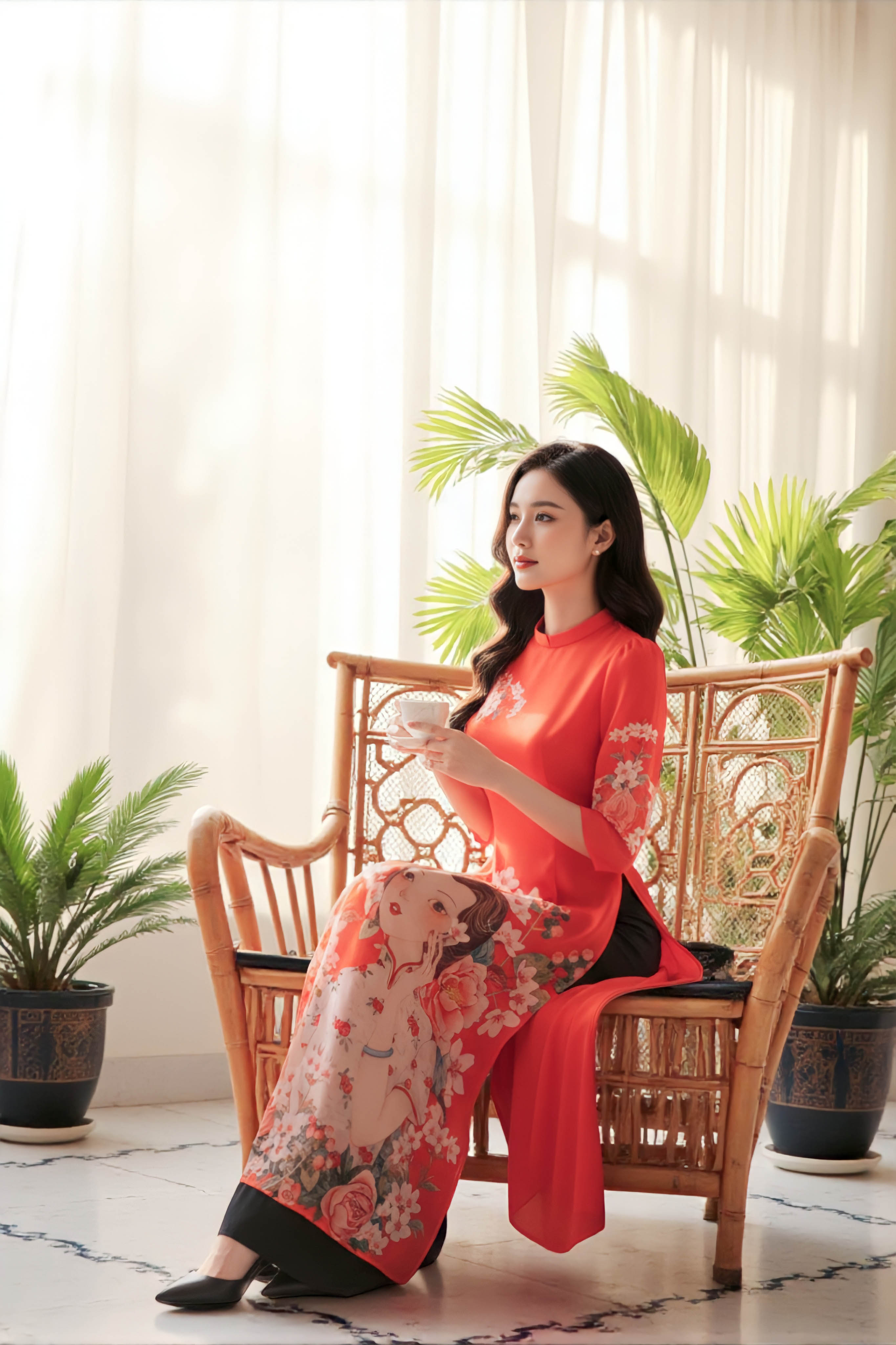 Set áo dài Ngự Sắc