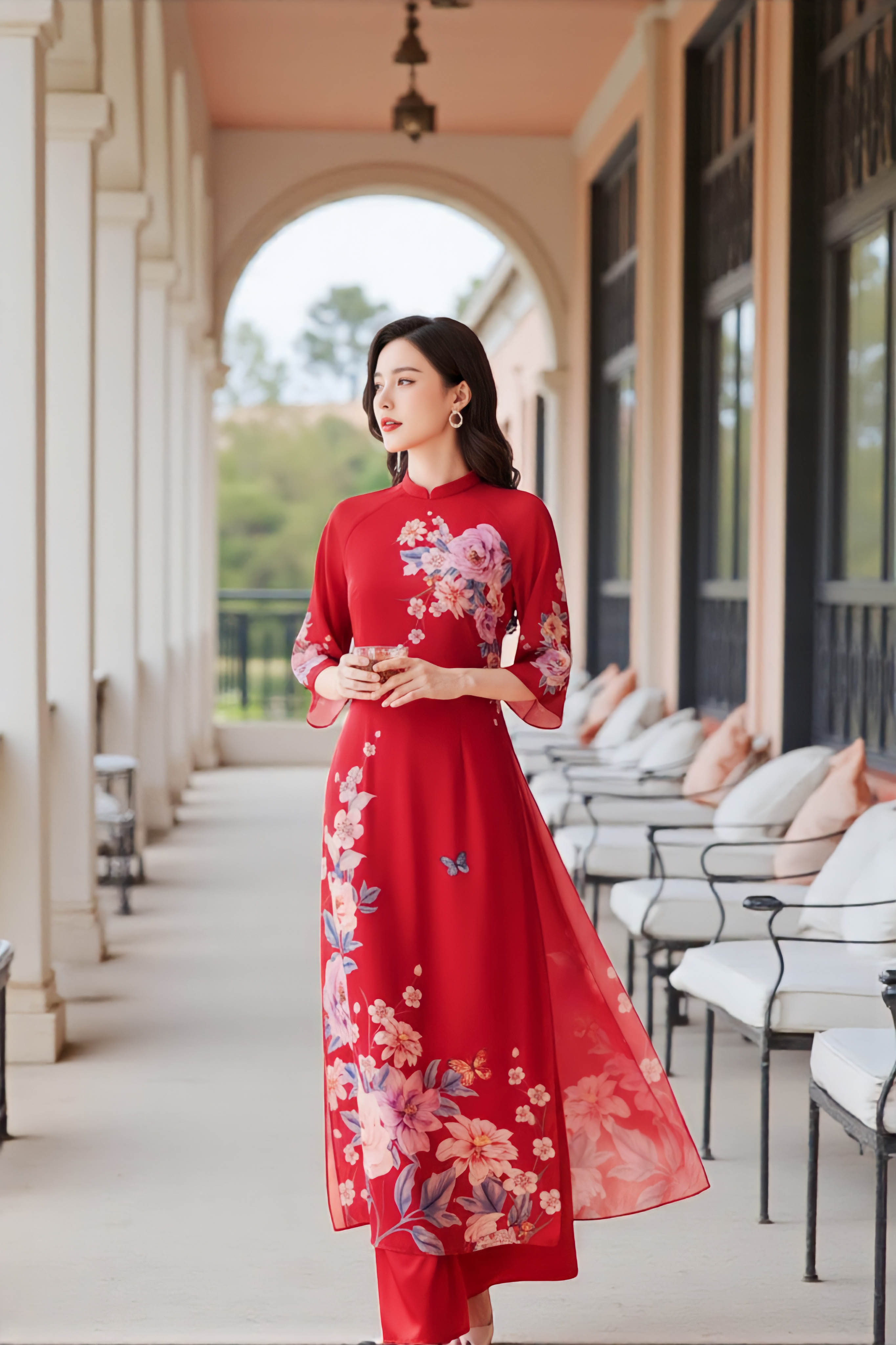 Áo dài Nhật Hoa