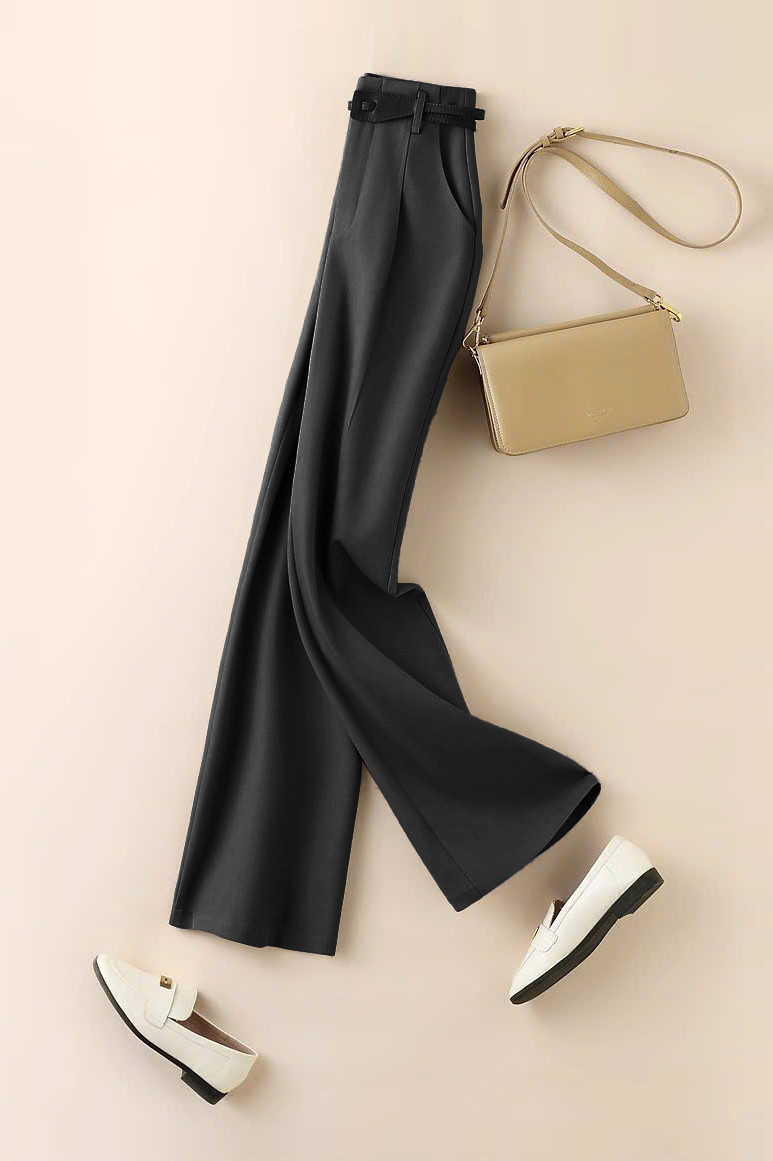 Quần suông túi chéo ly trước