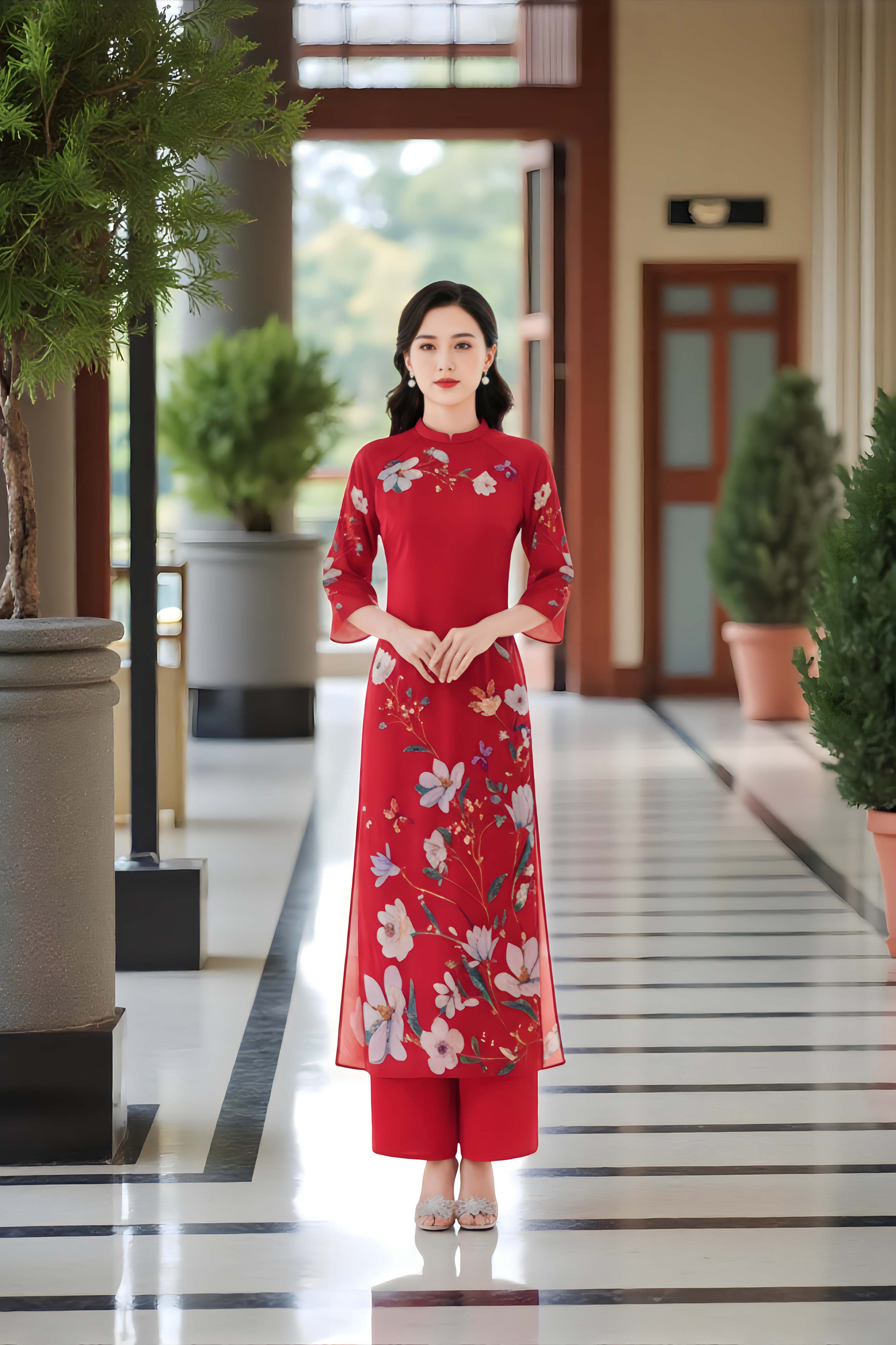 Set áo dài Nghệ Giai