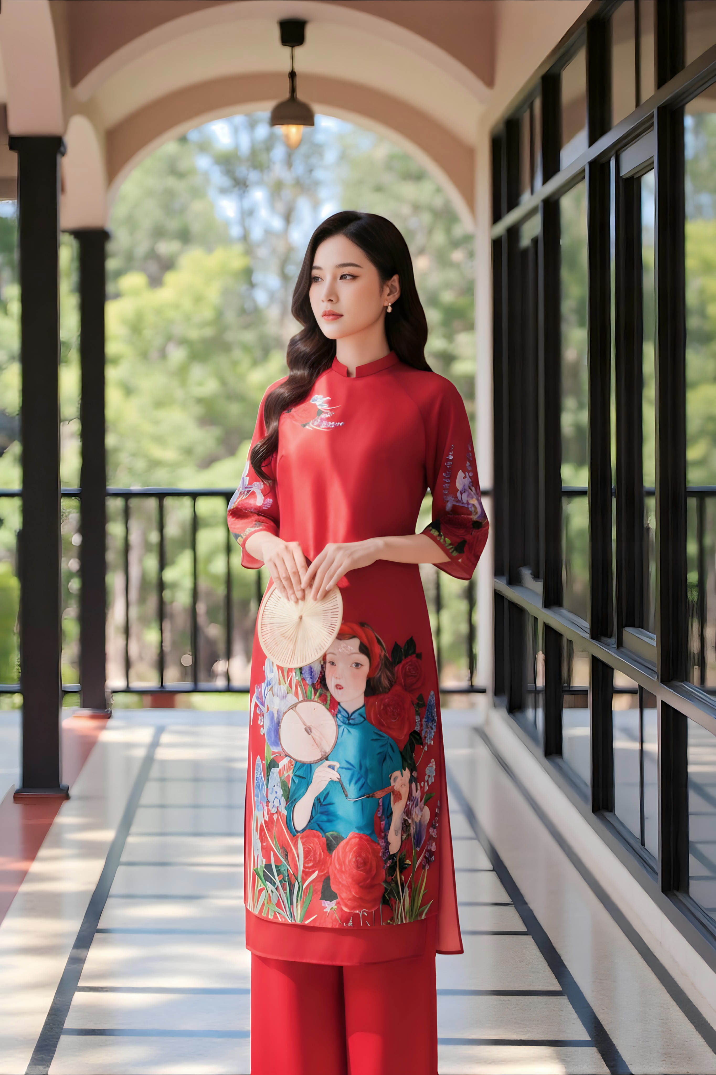 Set áo dài Yên Chi
