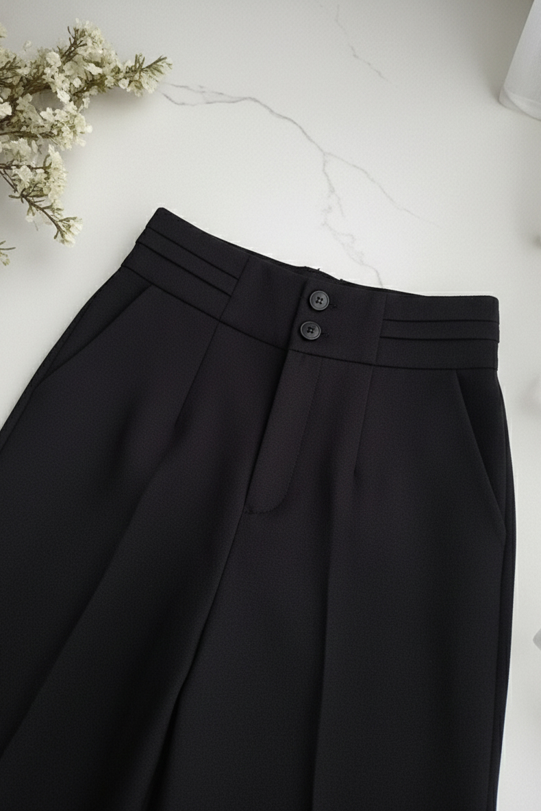 Quần suông hai cúc