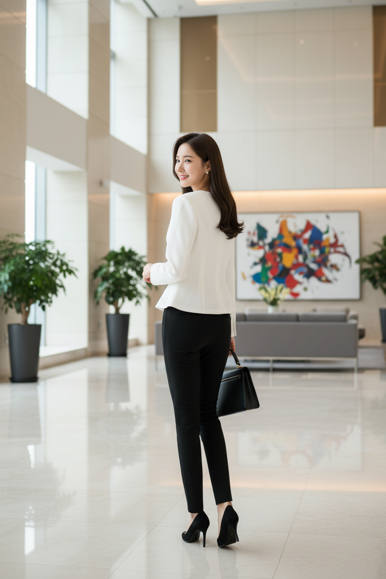 Áo sơ mi không cổ , phối cúc