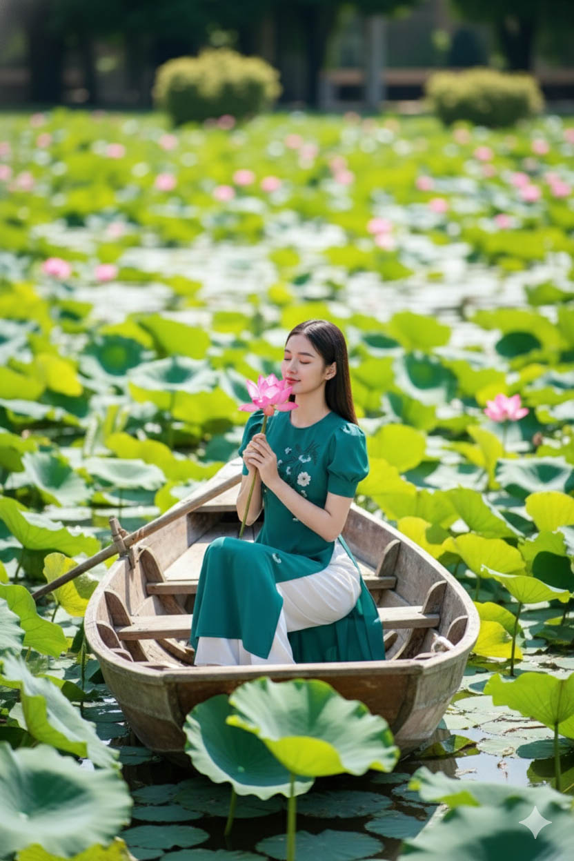 Áo dài Minh Yên thêu thủ công