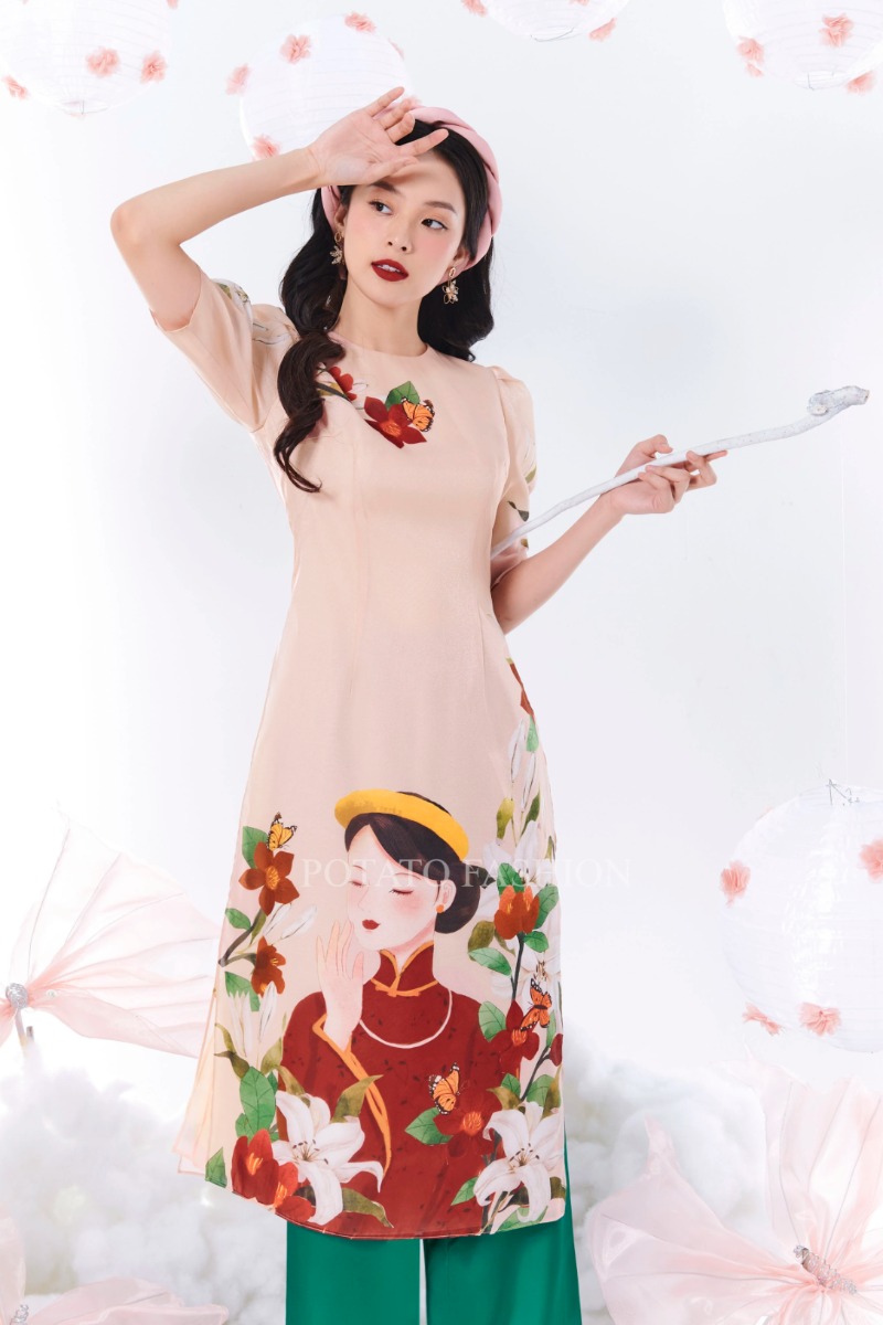 Áo dài Kiều Nga