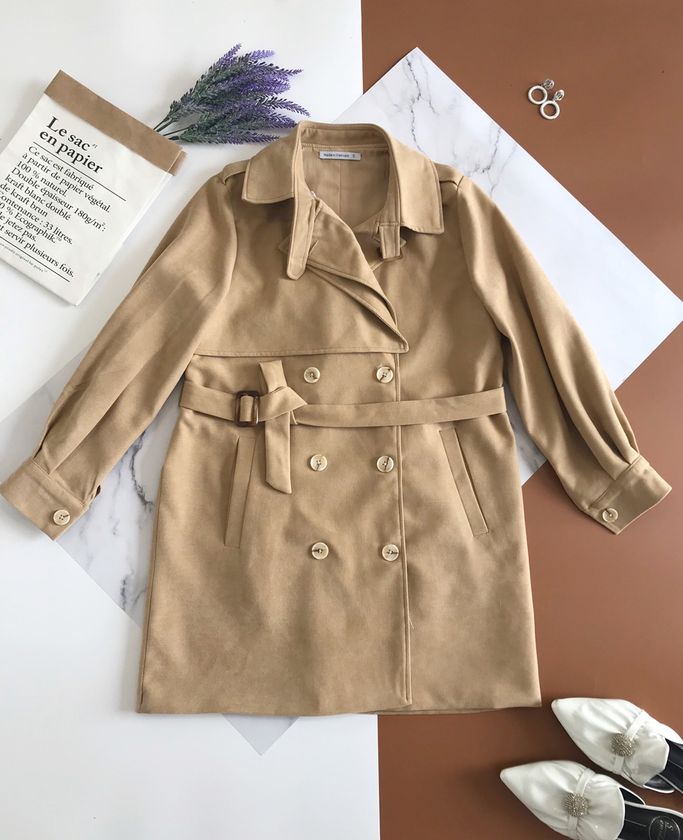 Áo khoác trench coat tay bồng 02