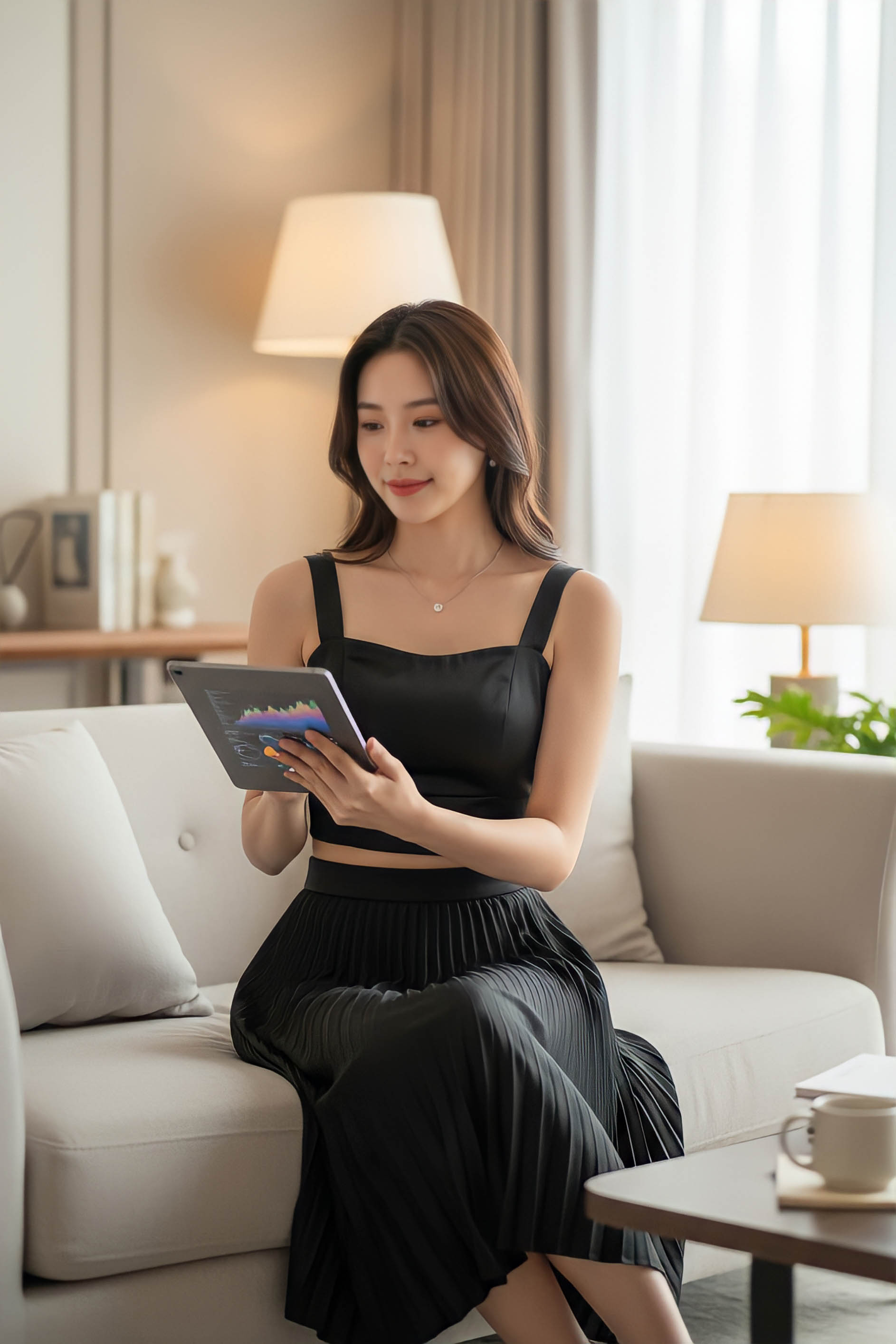 Áo hai dây croptop dáng ôm